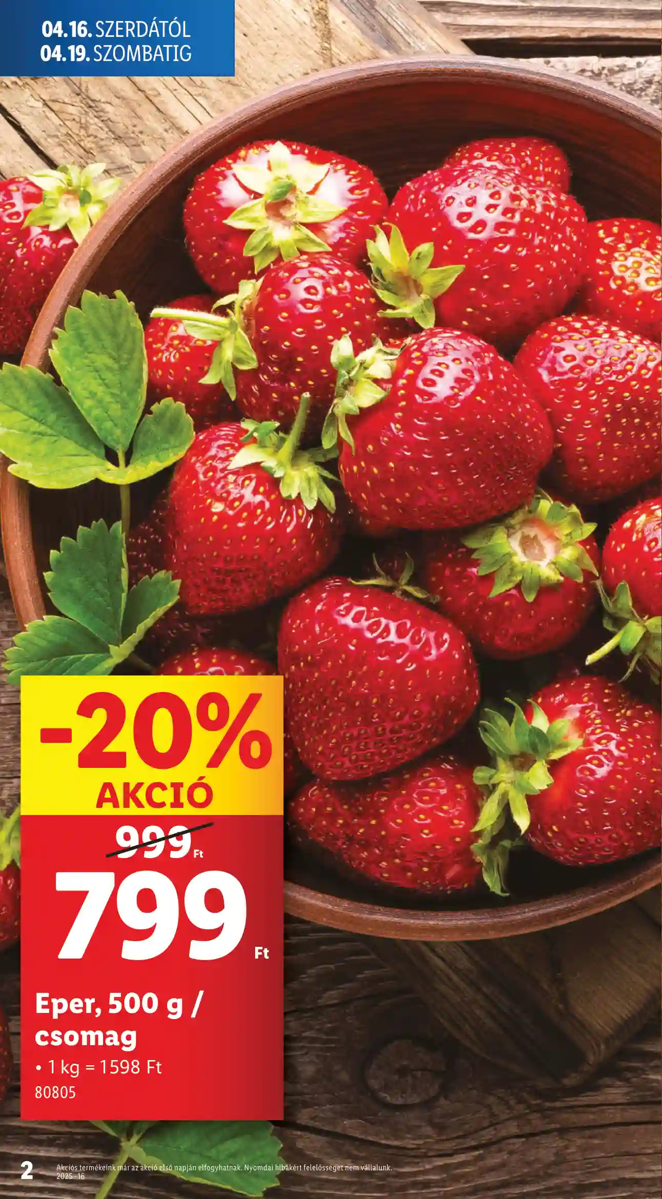Lidl akciós újság 16. hét (Érvényes 04.16-tól) (2 oldal)