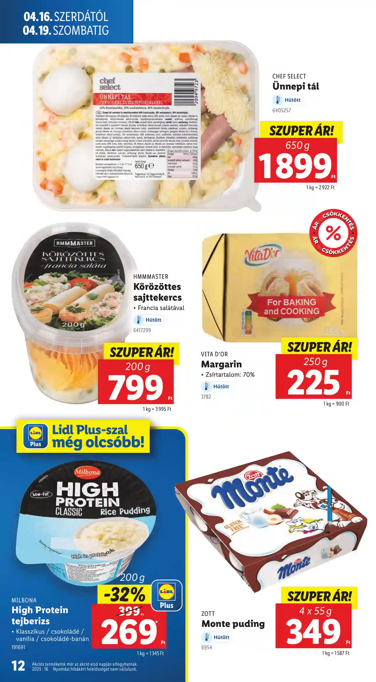 Lidl akciós újság 16. hét (Érvényes 04.16-tól) (4 oldal)