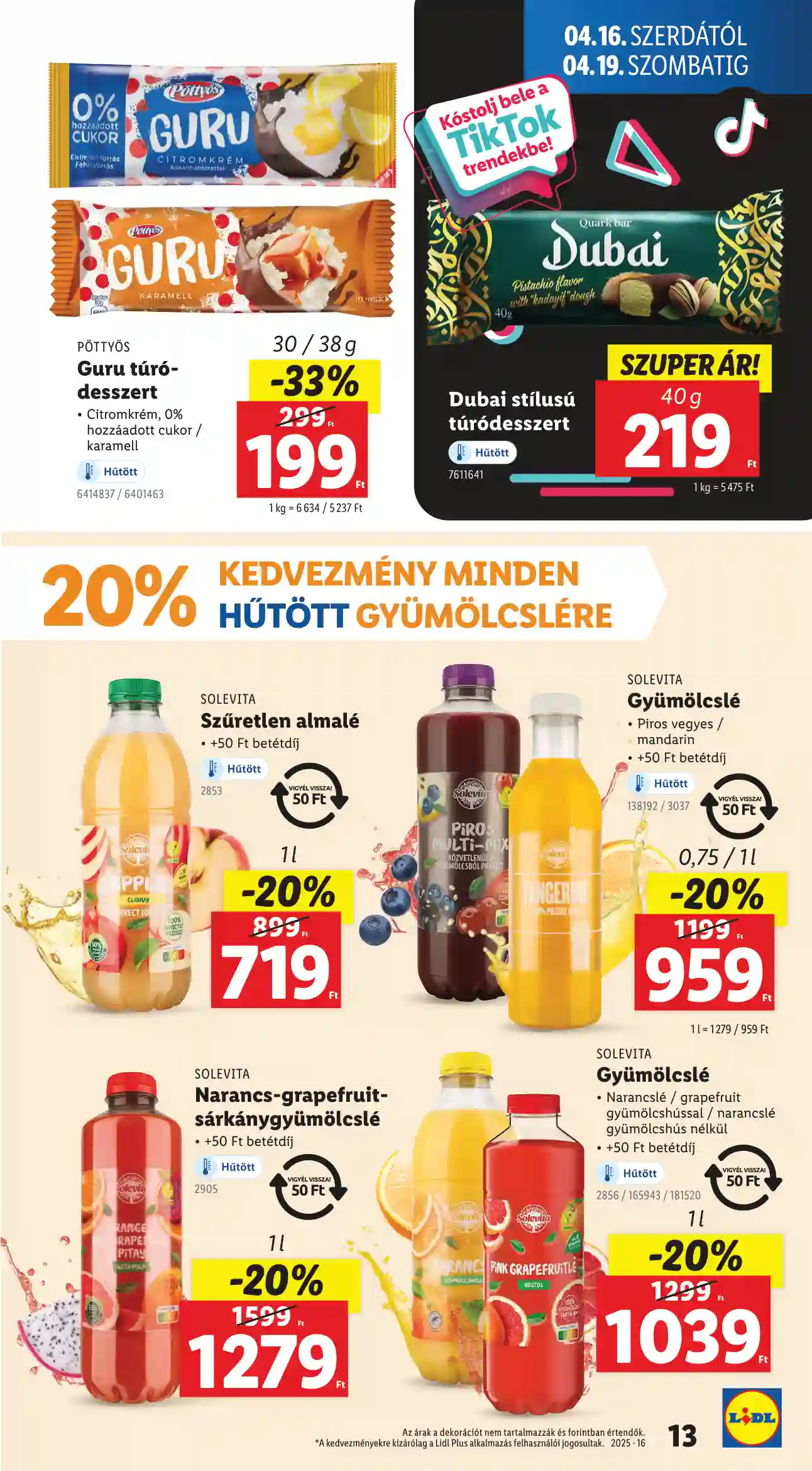 Lidl akciós újság 16. hét (Érvényes 04.16-tól) (5 oldal)