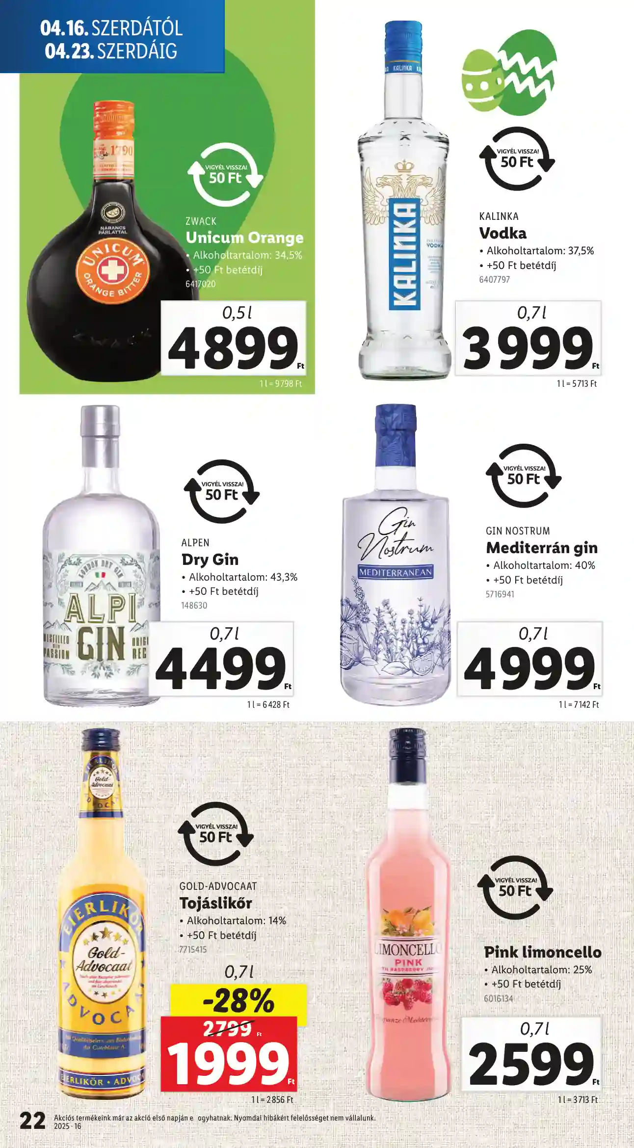 Lidl akciós újság 16. hét (Érvényes 04.16-tól) (15 oldal)