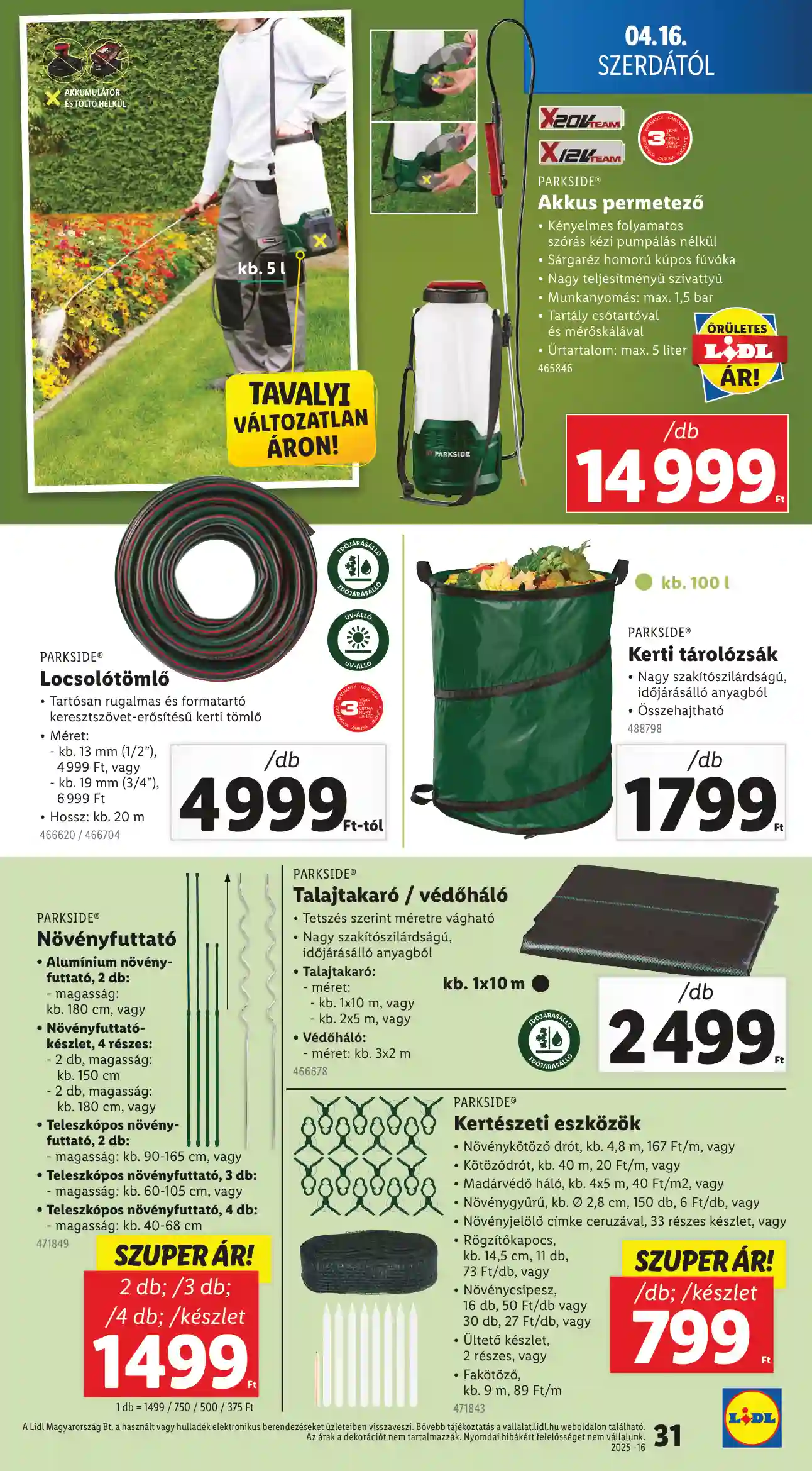 Lidl akciós újság 16. hét (Érvényes 04.16-tól) (25 oldal)