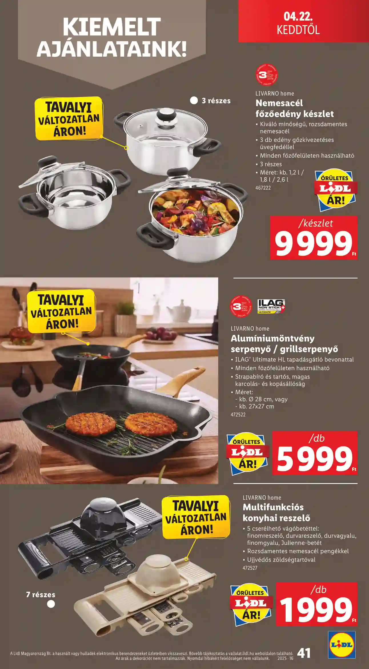 Lidl akciós újság 16. hét (Érvényes 04.16-tól) (36 oldal)