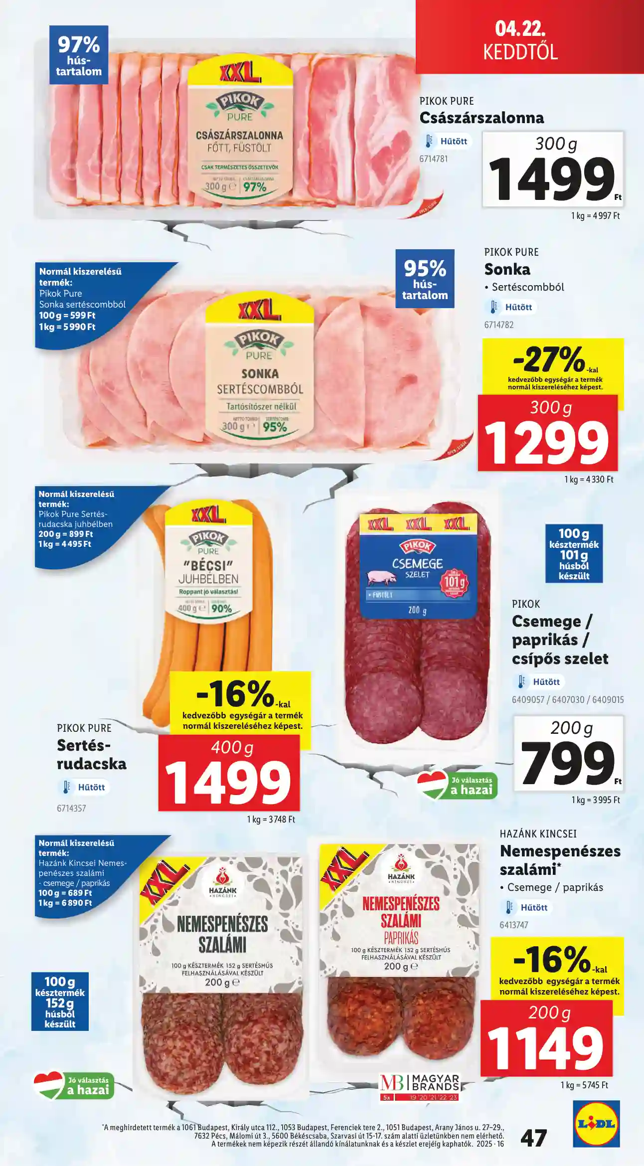Lidl akciós újság 16. hét (Érvényes 04.16-tól) (42 oldal)