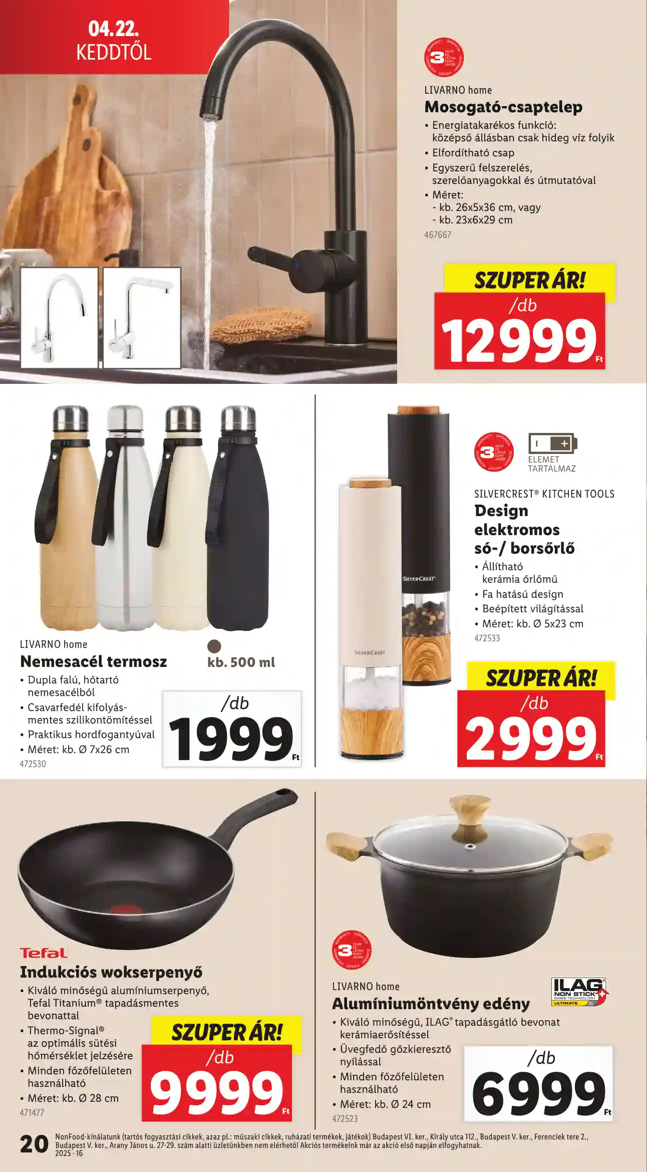 Lidl akciós újság 16. hét (Érvényes 04.16-tól) (12 oldal)