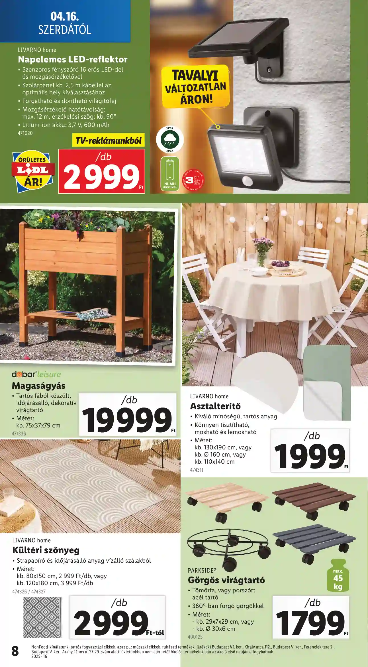 Lidl akciós újság 16. hét (Érvényes 04.16-tól) (19 oldal)