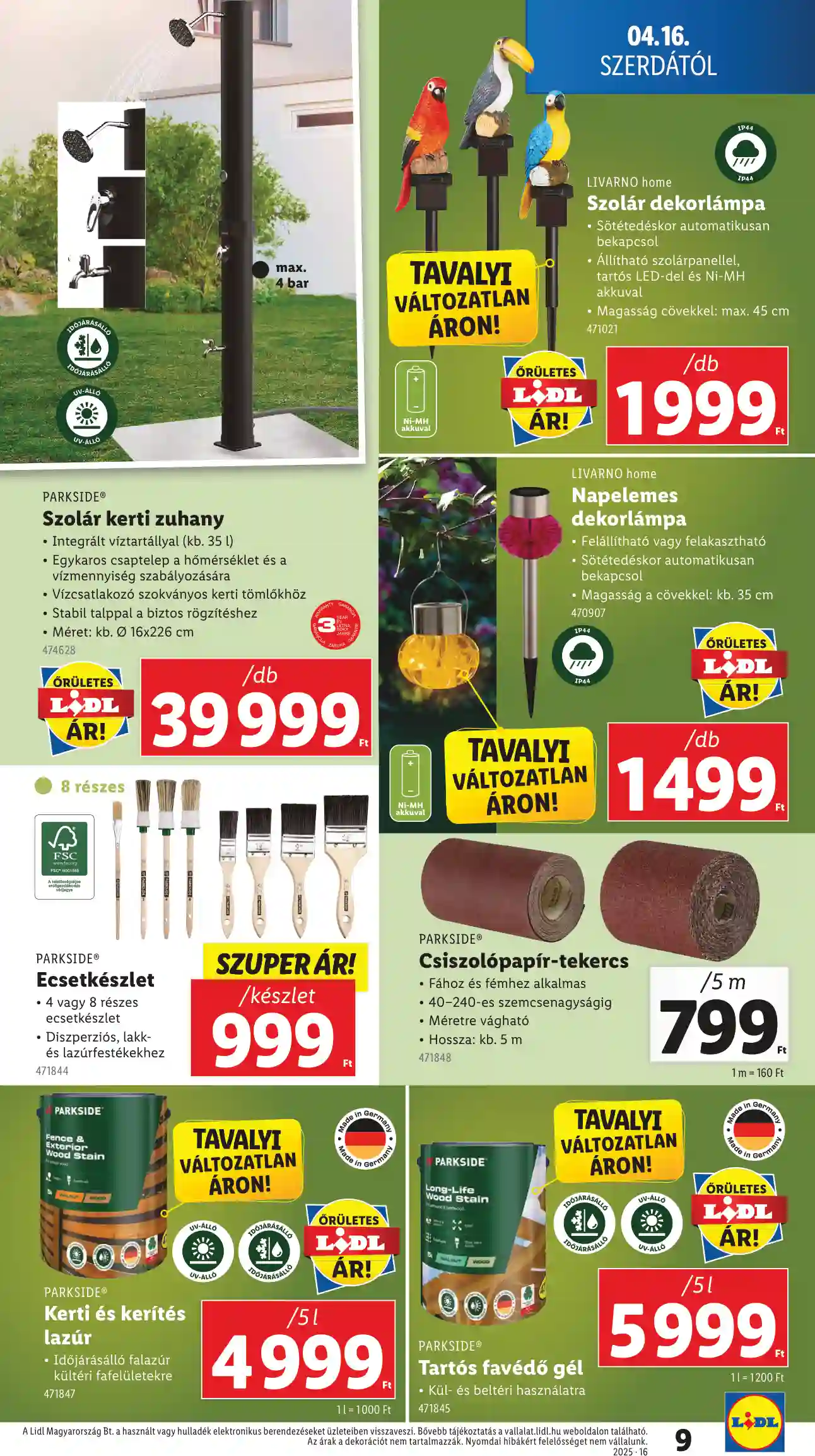 Lidl akciós újság 16. hét (Érvényes 04.16-tól) (20 oldal)