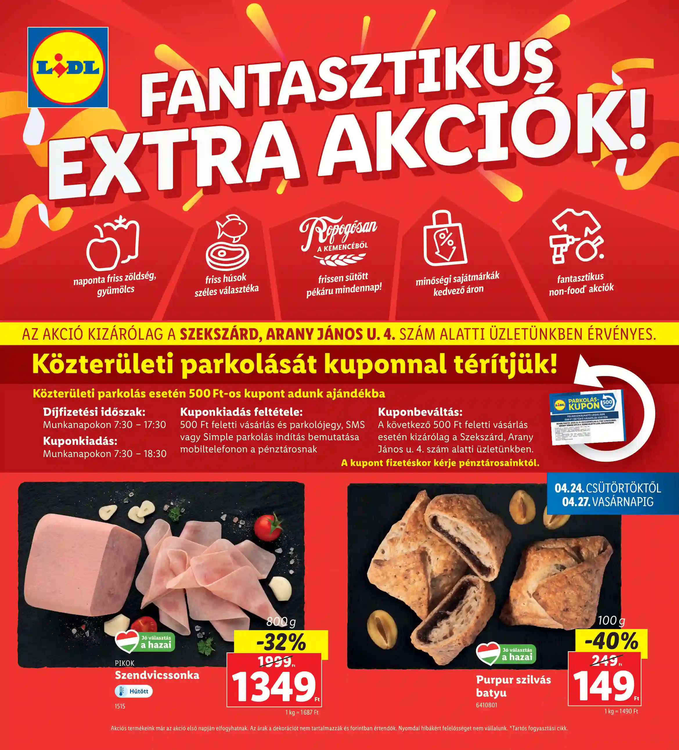 LIDL Regionális akciók – Szekszárd 17.hét
