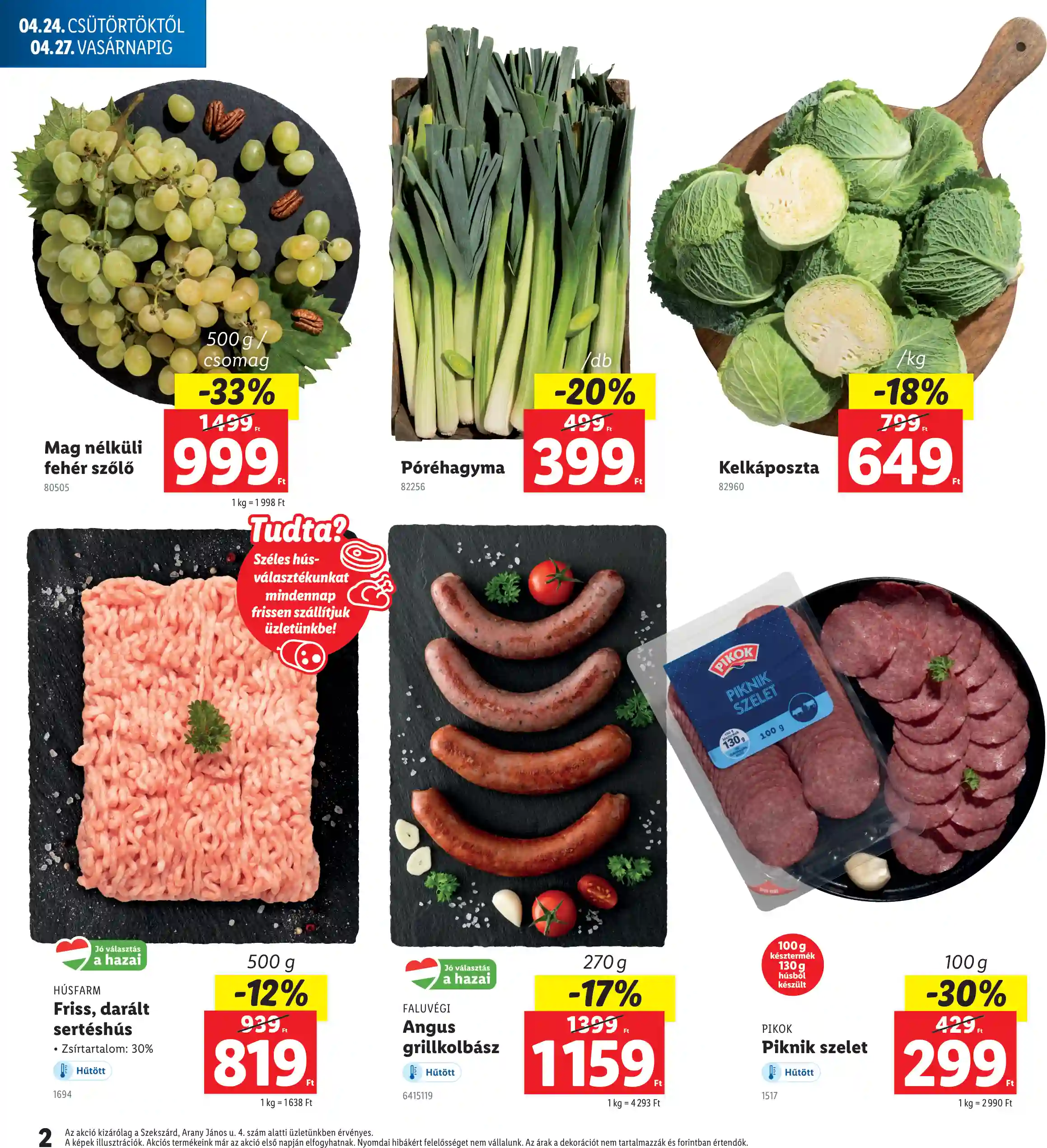 Lidl akciós újság 17. hét (Regionális akciók – Szekszárd) (2 oldal)