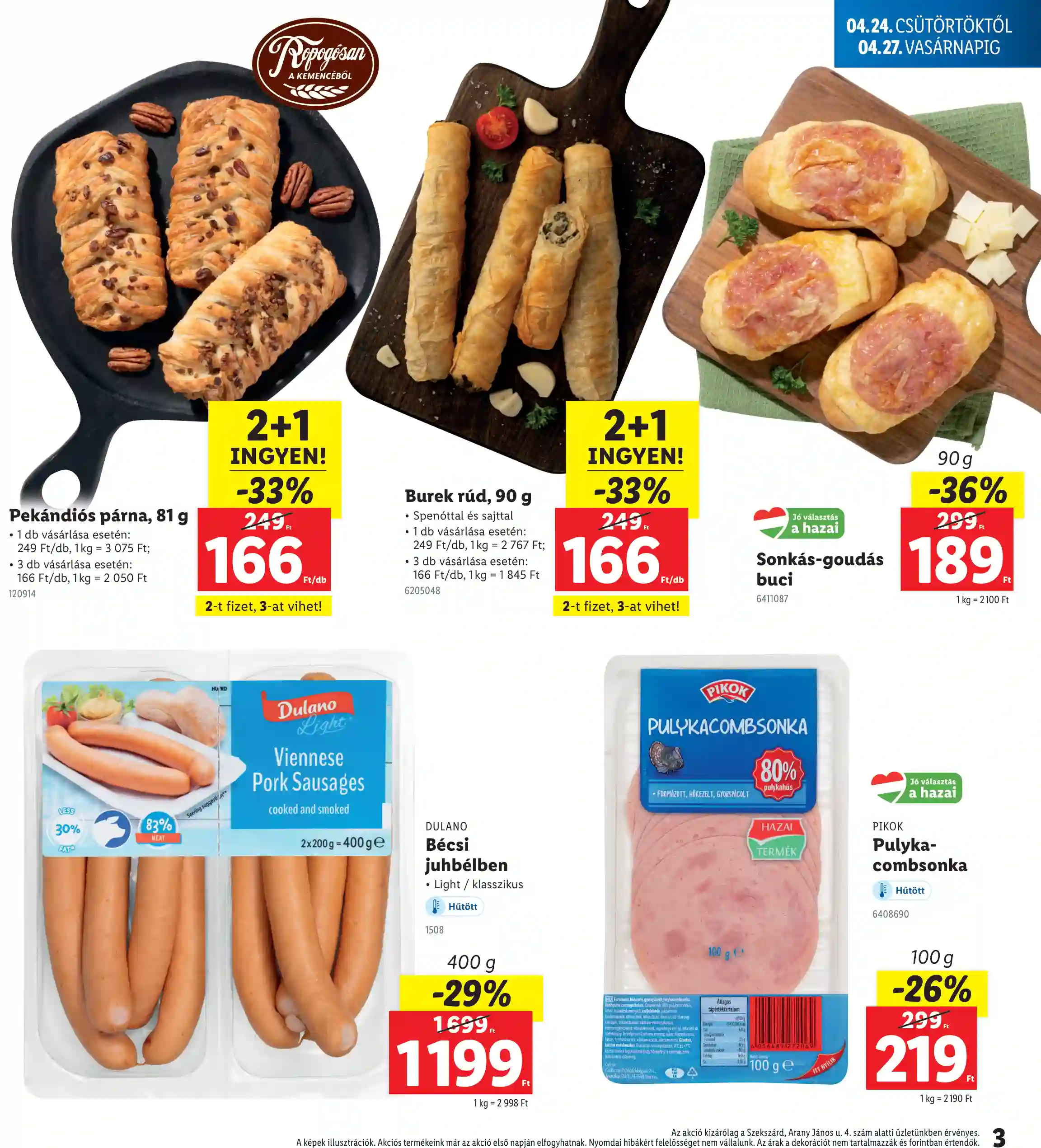 Lidl akciós újság 17. hét (Regionális akciók – Szekszárd) (3 oldal)