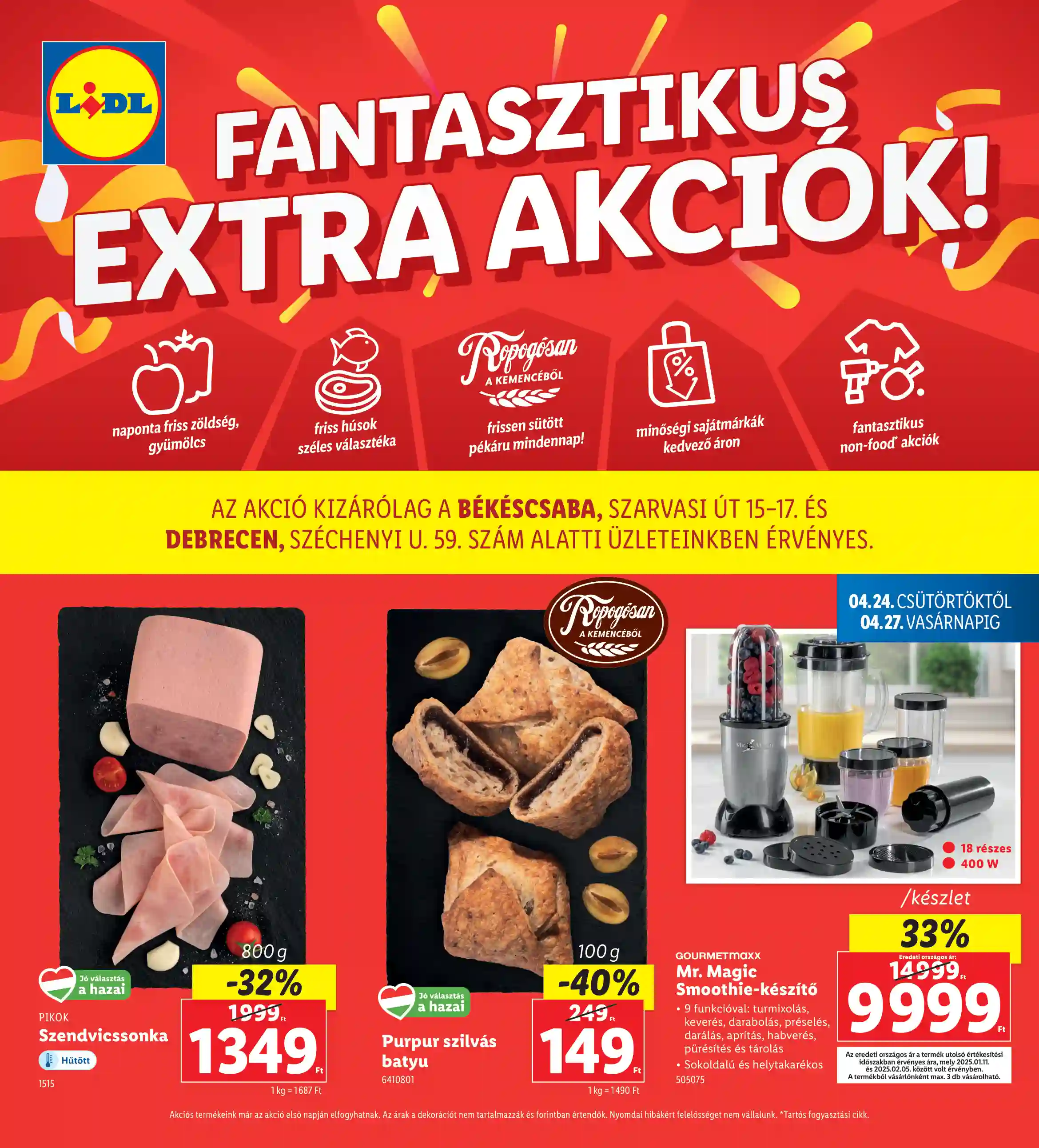 LIDL Regionális akciók 17.hét