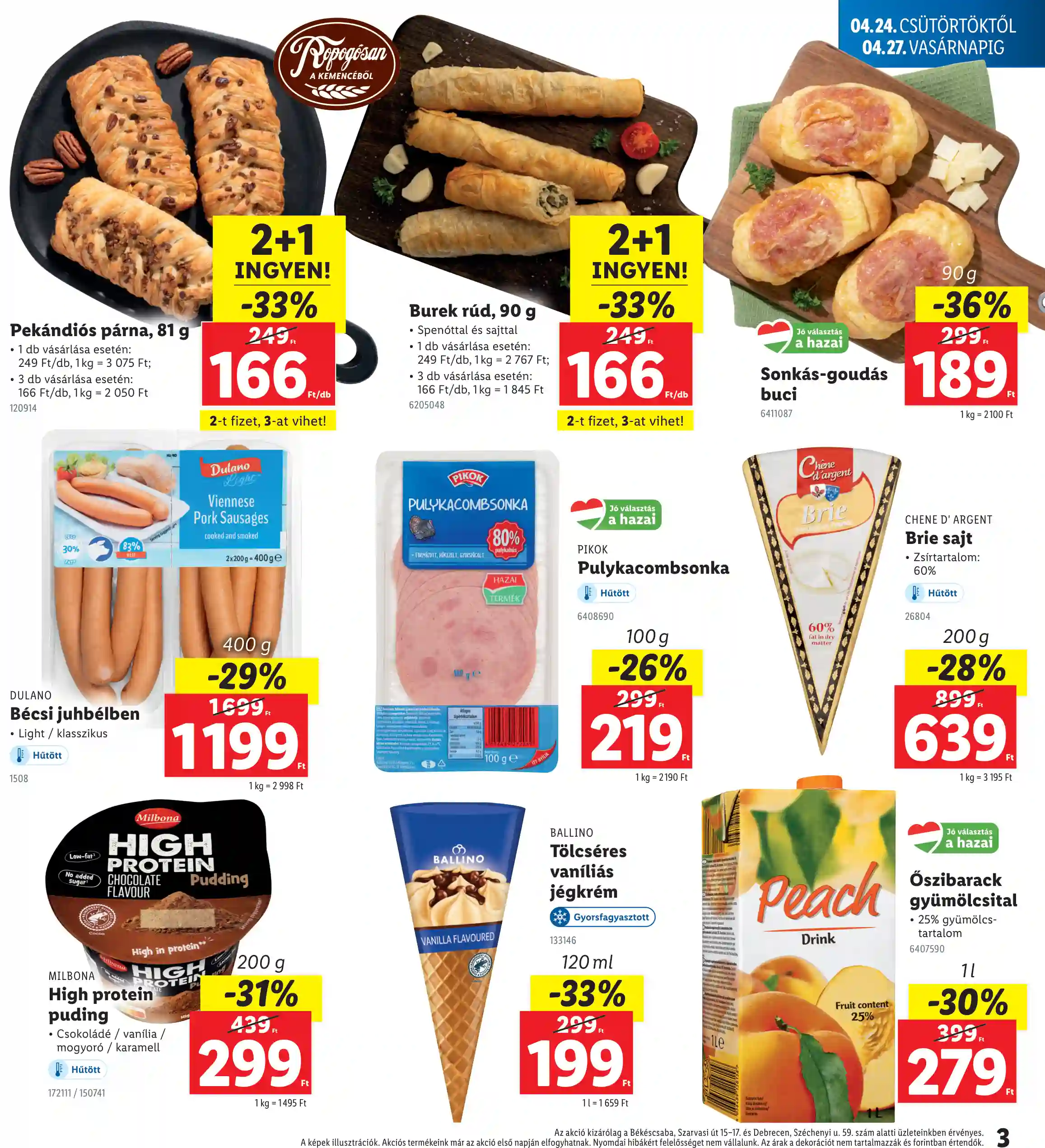 Lidl akciós újság 17. hét (Regionális akciók) (3 oldal)