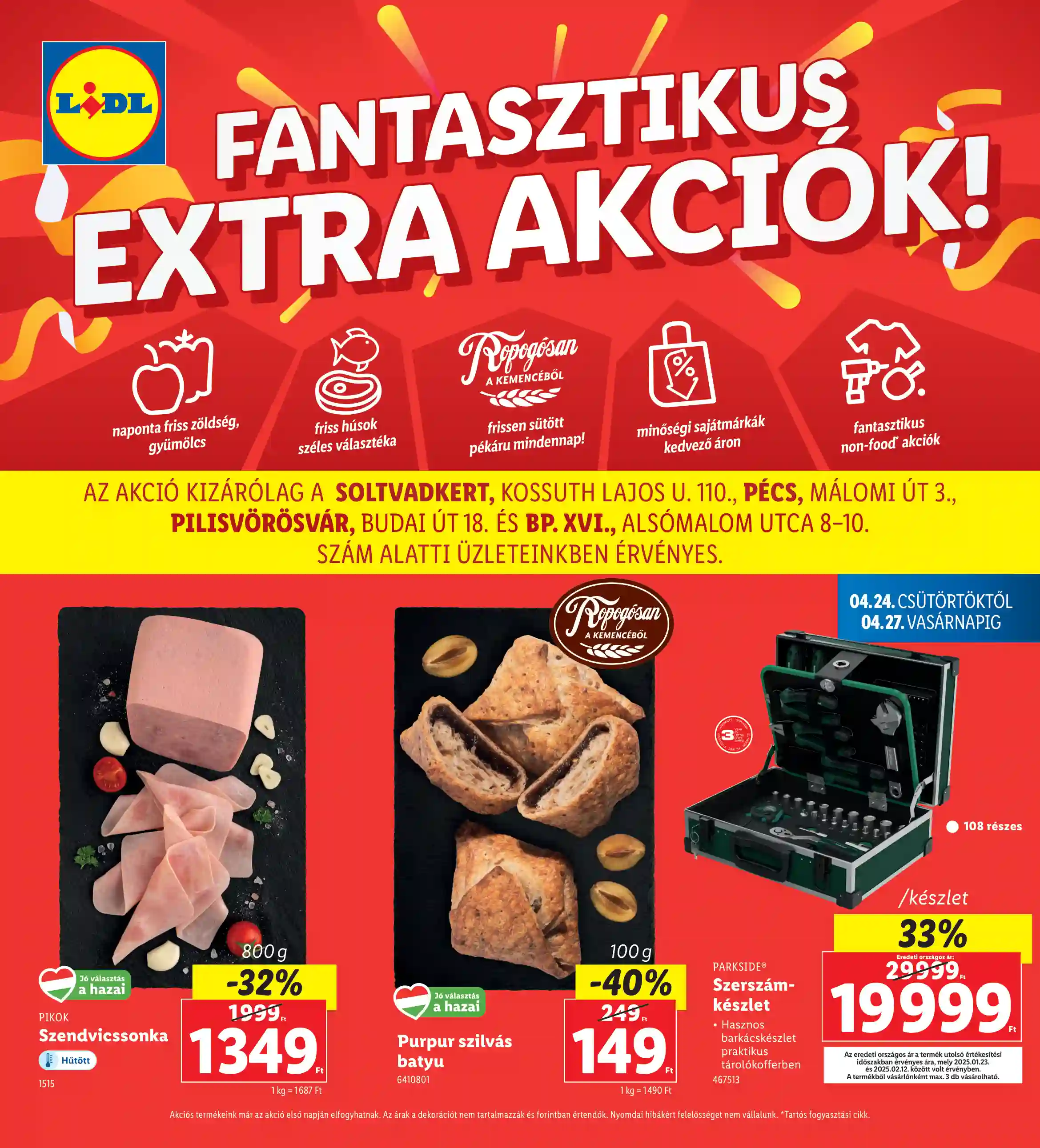 LIDL Regionális akciók 17.hét
