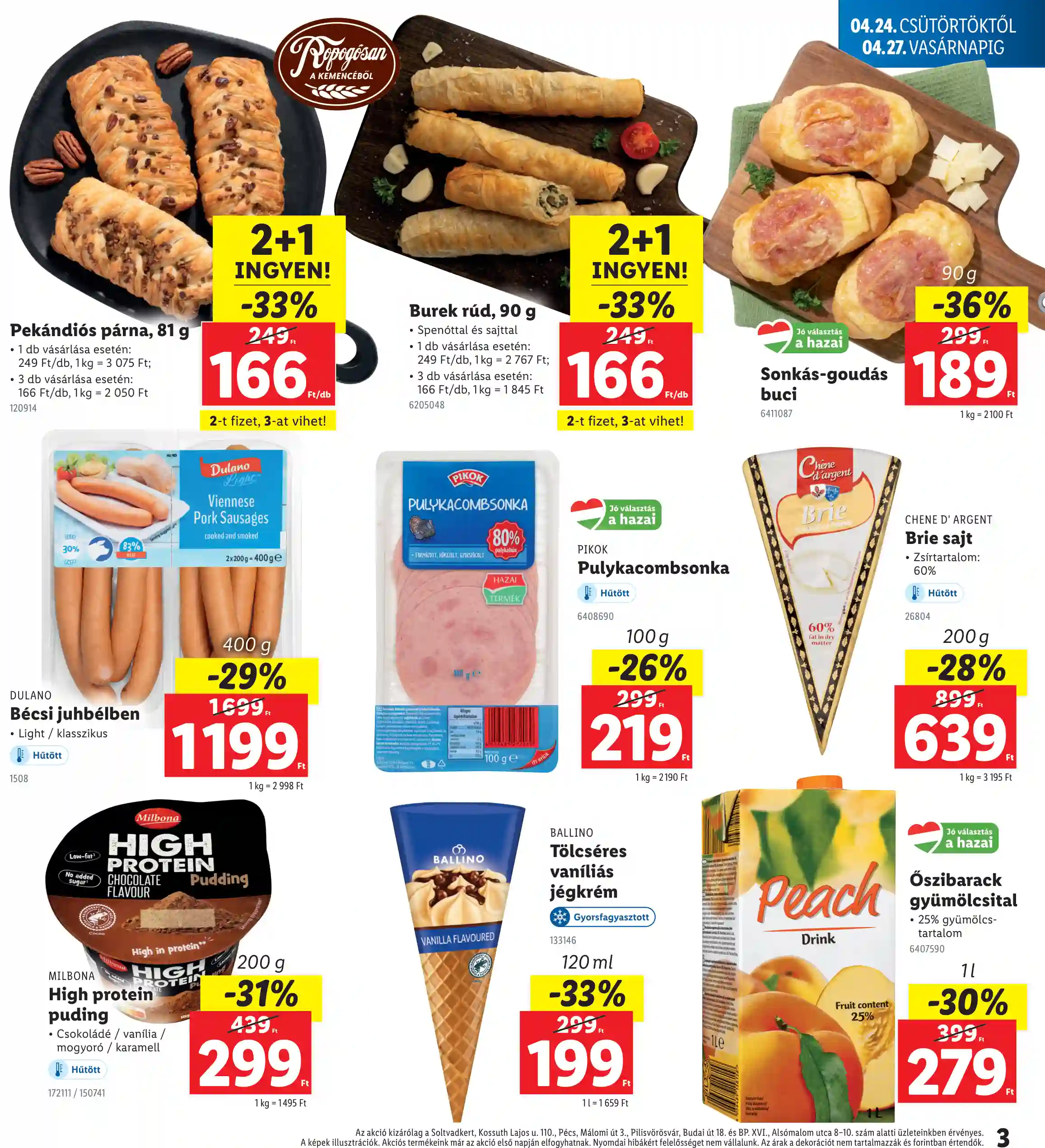 Lidl akciós újság 17. hét (Regionális akciók) (3 oldal)