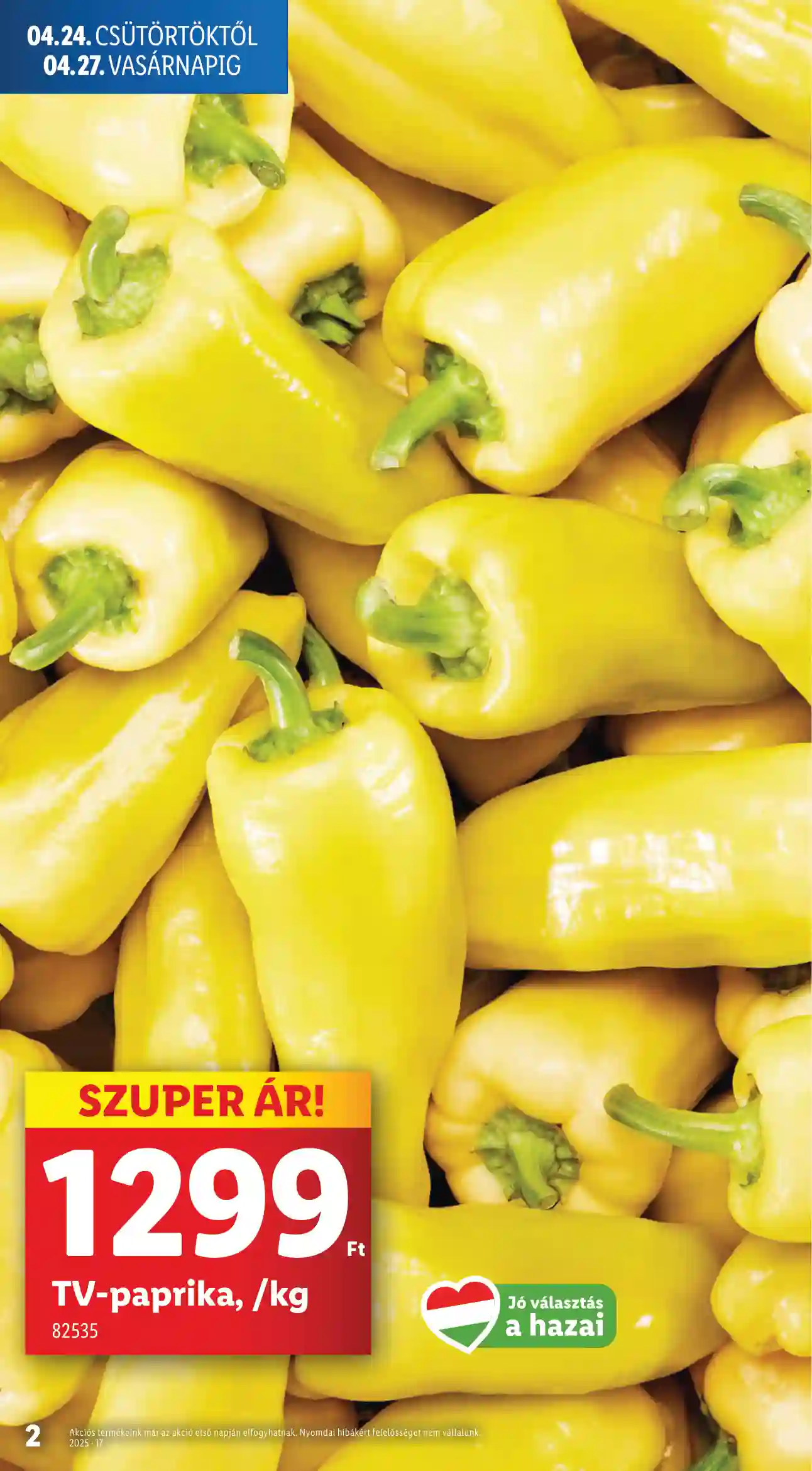 Lidl akciós újság 17. hét (Érvényes 04.24-től) (2 oldal)