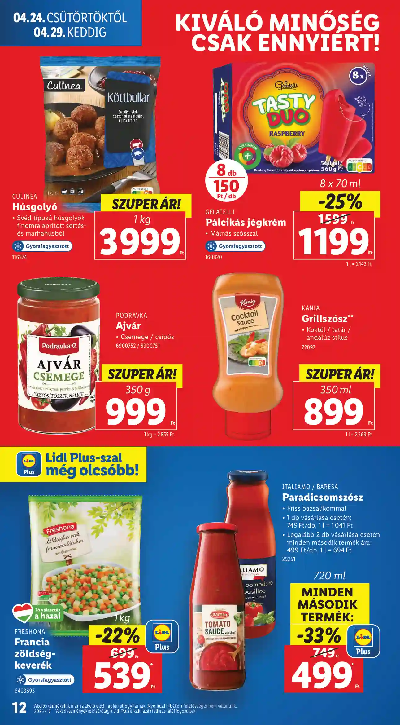 Lidl akciós újság 17. hét (Érvényes 04.24-től) (4 oldal)
