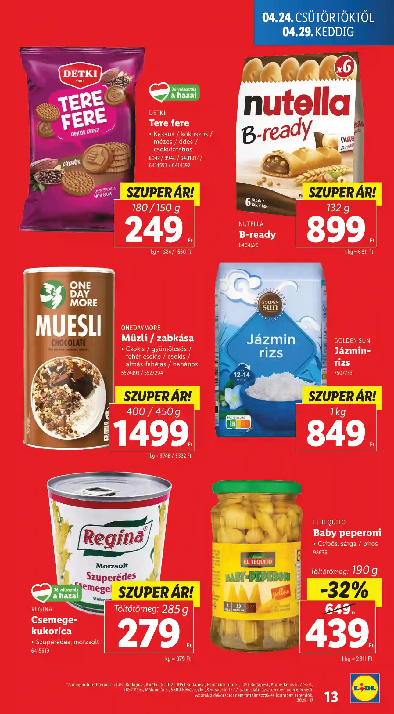 Lidl akciós újság 17. hét (Érvényes 04.24-től) (5 oldal)