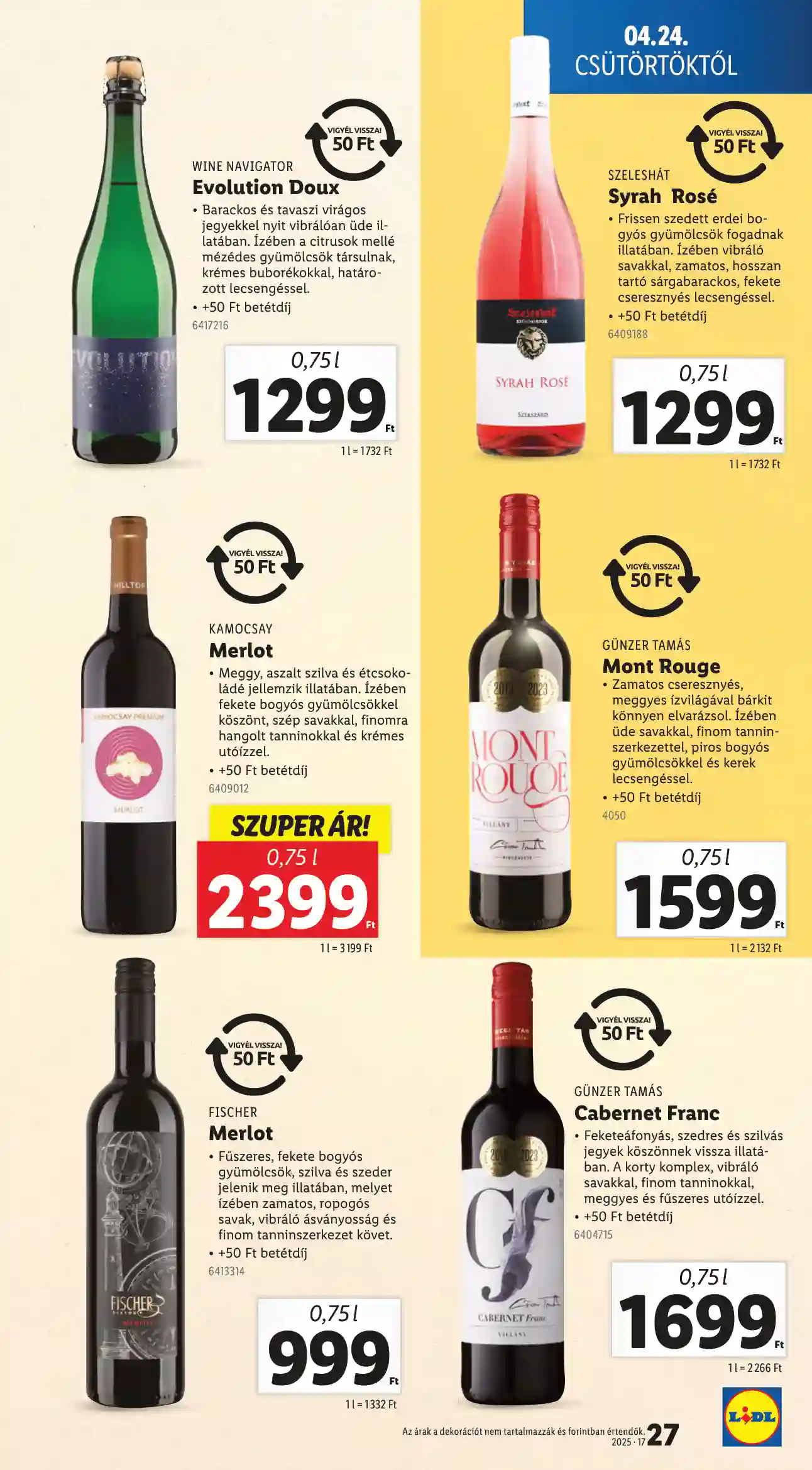 Lidl akciós újság 17. hét (Érvényes 04.24-től) (20 oldal)