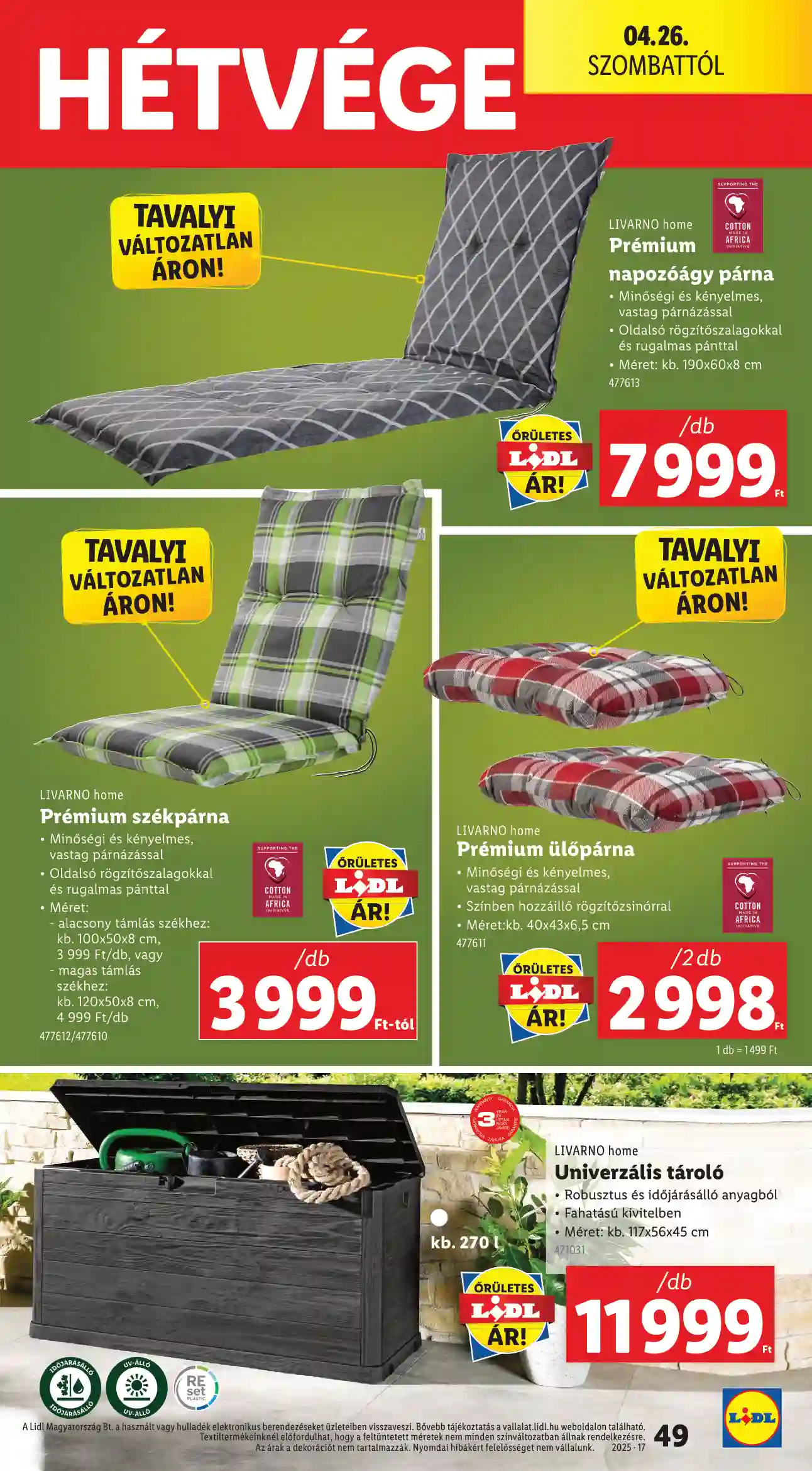Lidl akciós újság 17. hét (Érvényes 04.24-től) (44 oldal)