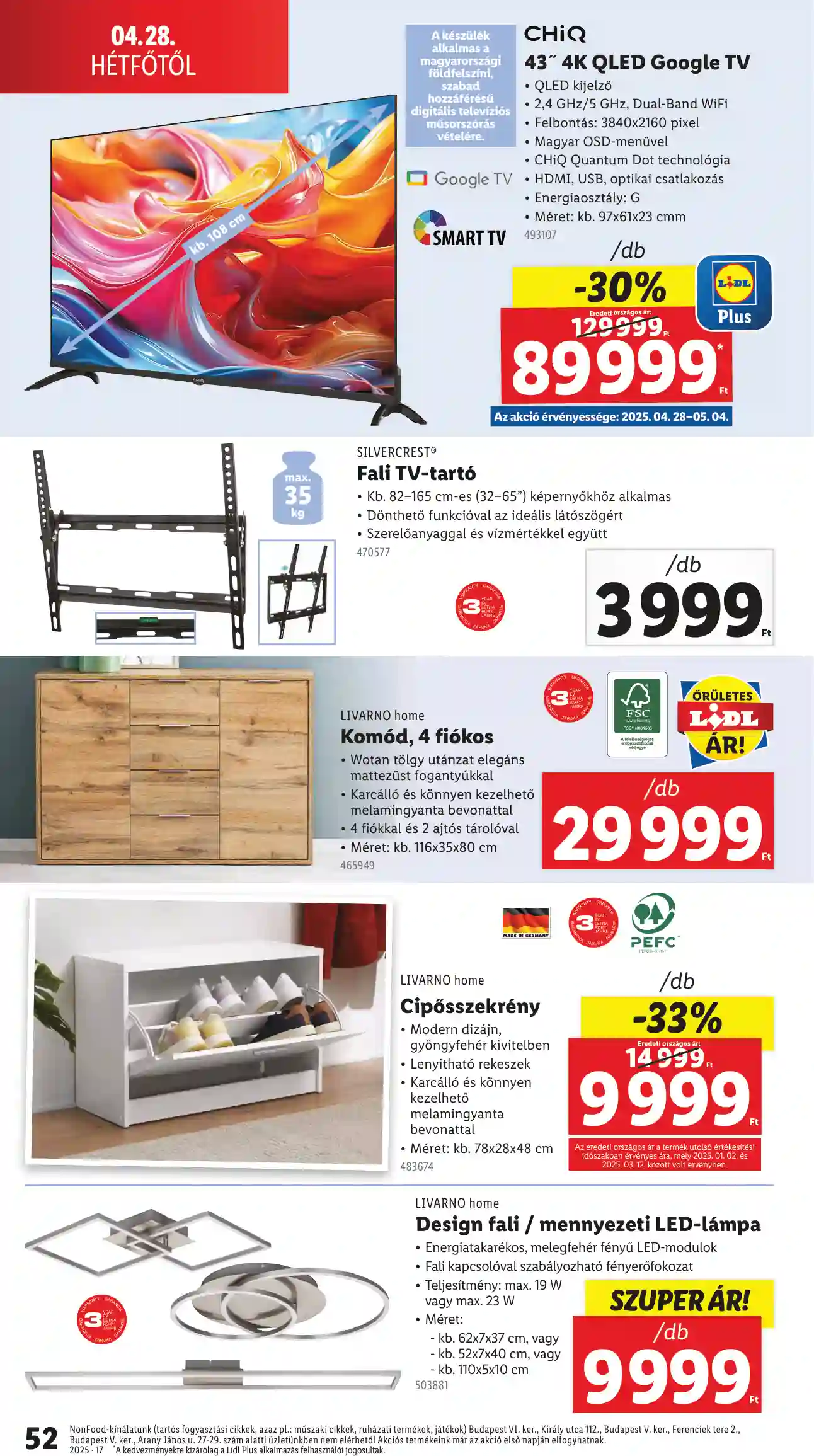 Lidl akciós újság 17. hét (Érvényes 04.24-től) (48 oldal)