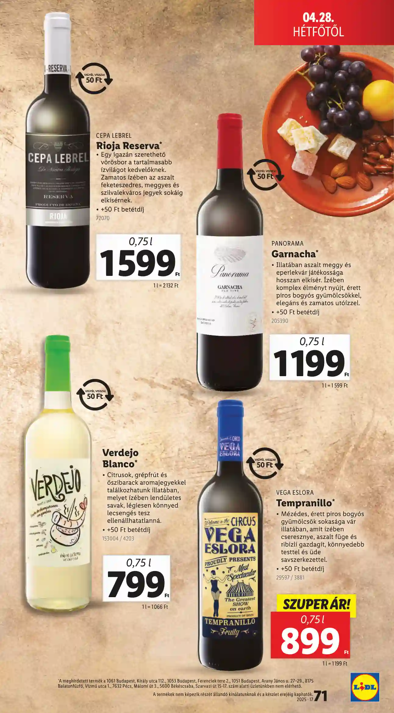 Lidl akciós újság 17. hét (Érvényes 04.24-től) (69 oldal)