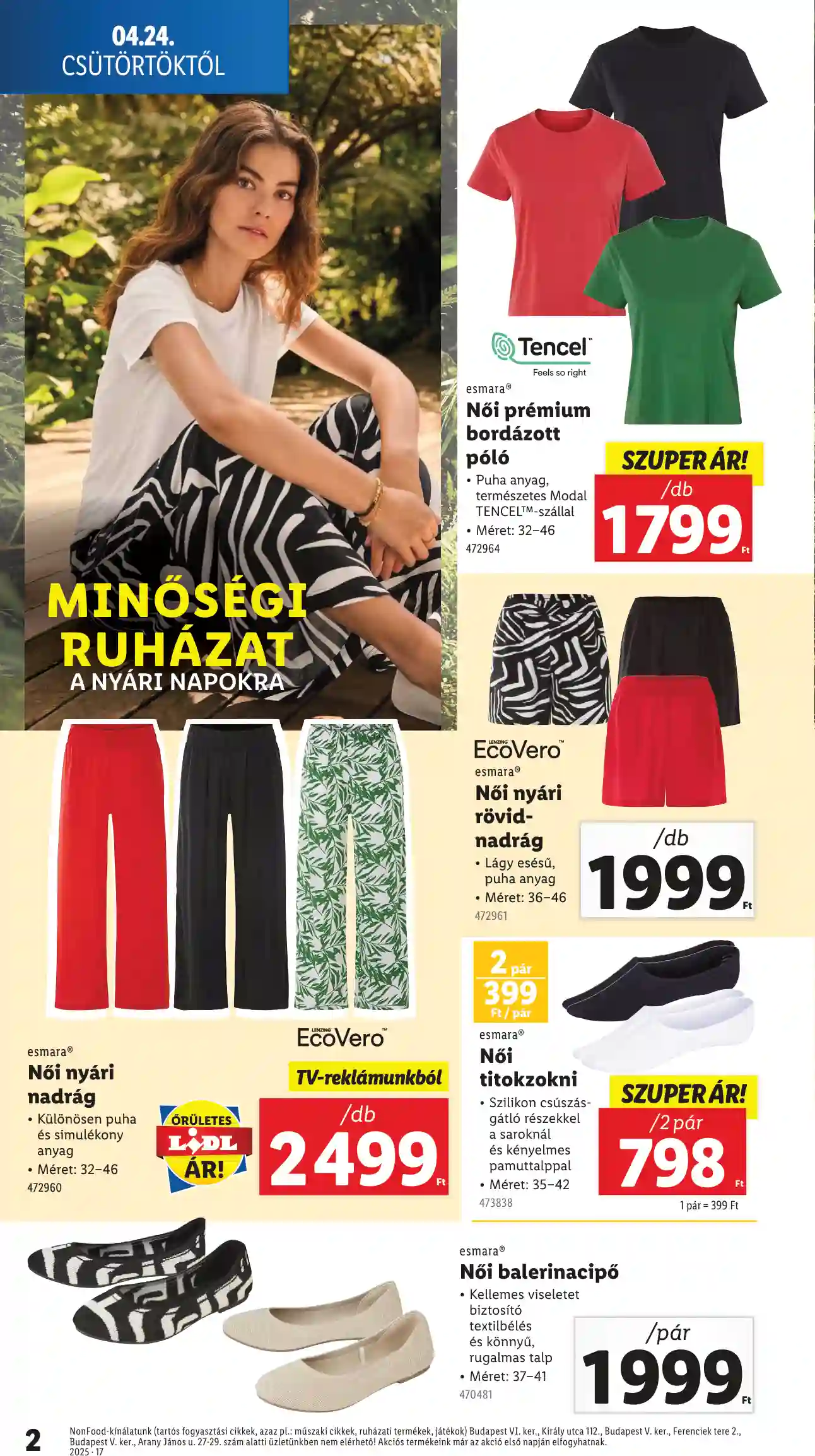 Lidl akciós újság 17. hét (Érvényes 04.24-től) (2 oldal)