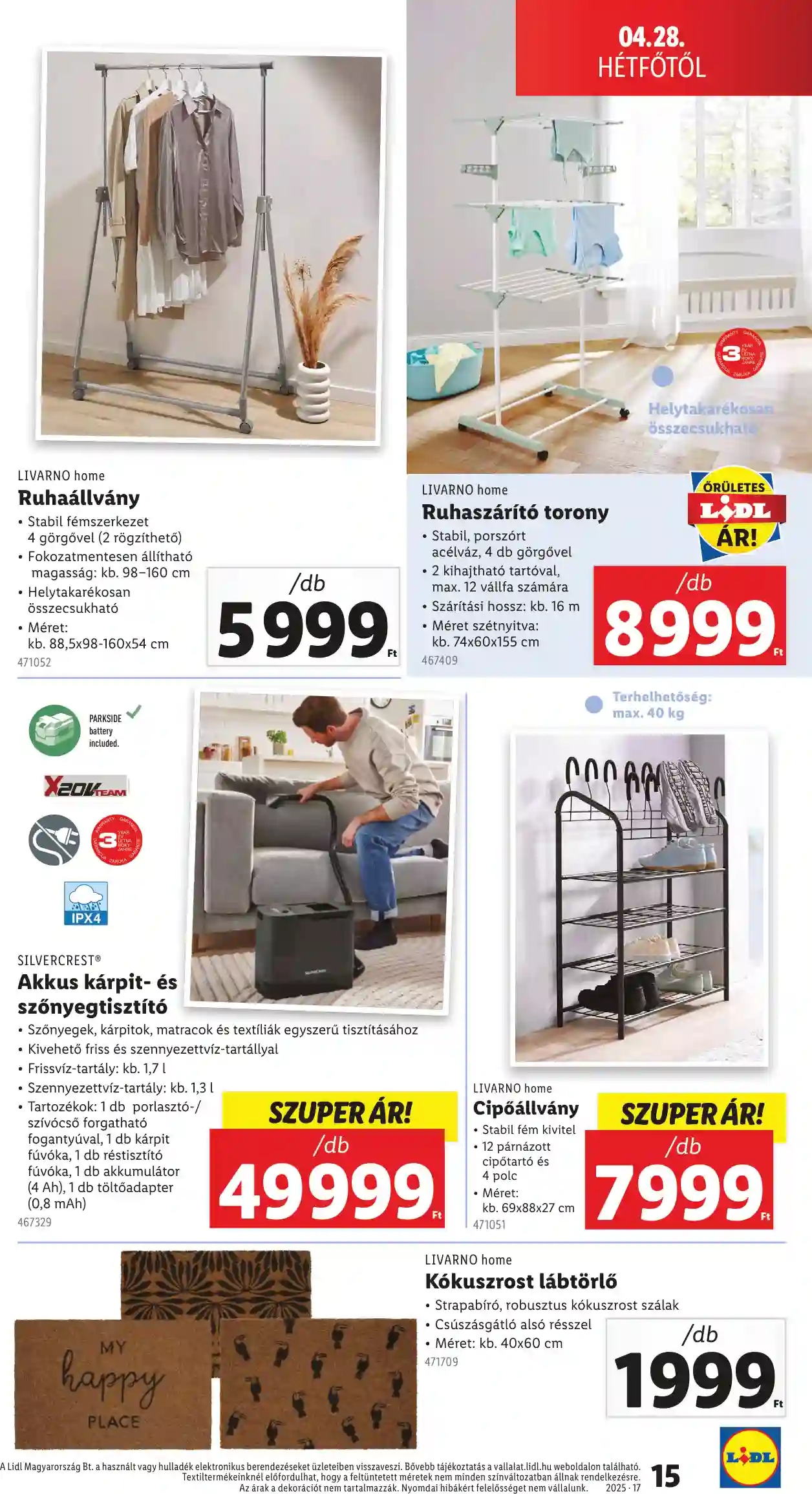 Lidl akciós újság 17. hét (Érvényes 04.24-től) (7 oldal)