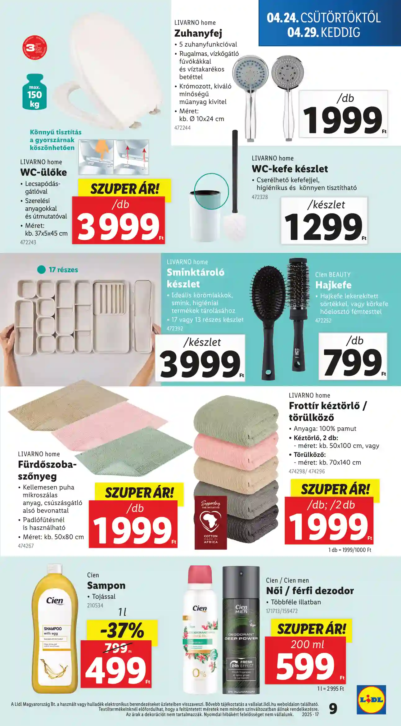 Lidl akciós újság 17. hét (Érvényes 04.24-től) (18 oldal)