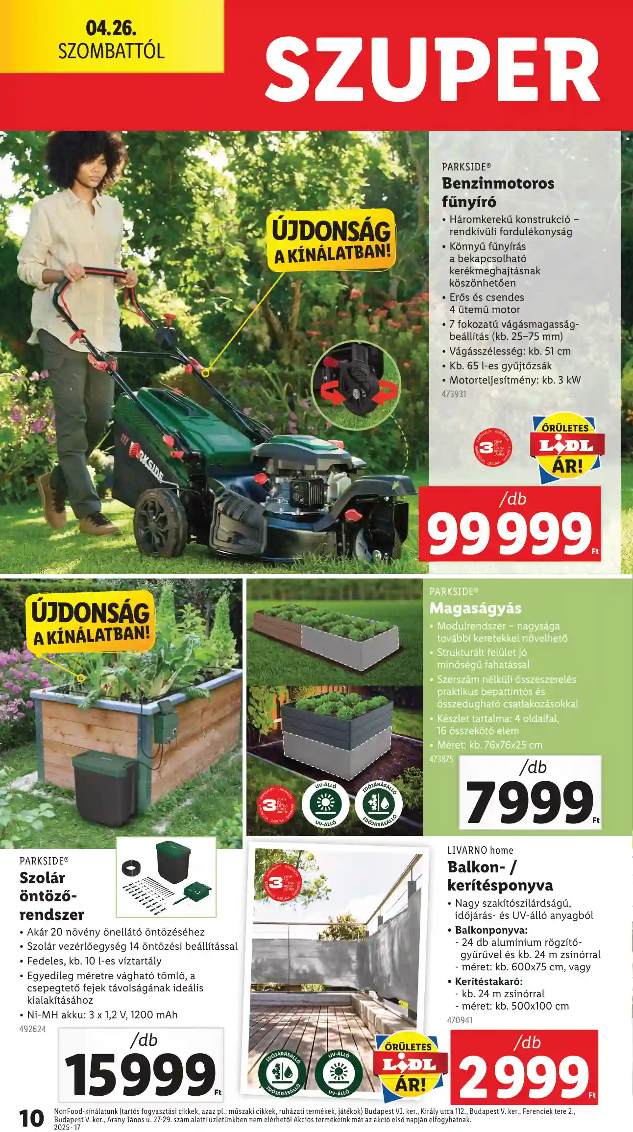 Lidl akciós újság 17. hét (Érvényes 04.24-től) (19 oldal)