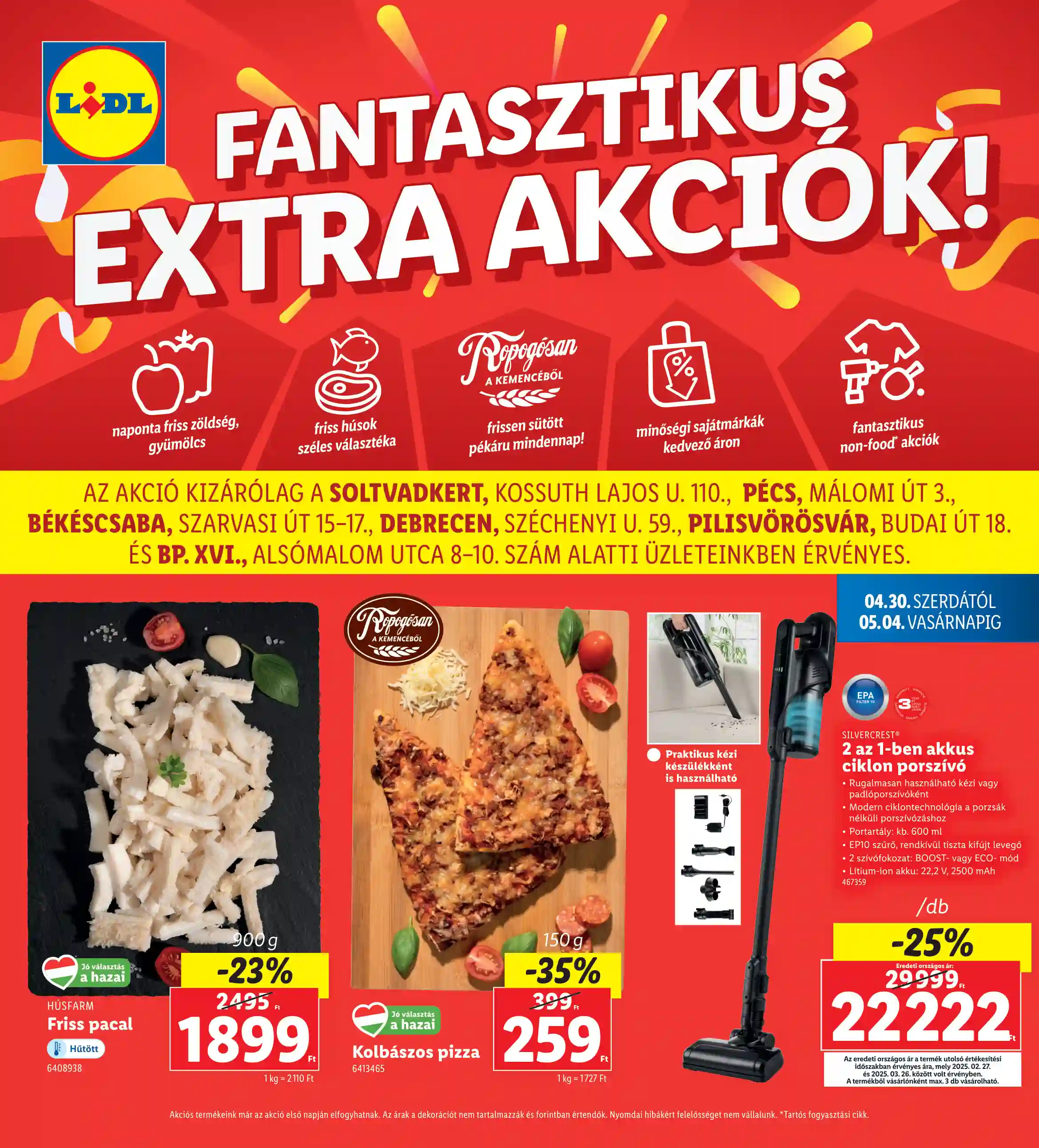 Lidl akciós újság 18. hét (Regionális akciók) (1 oldal)