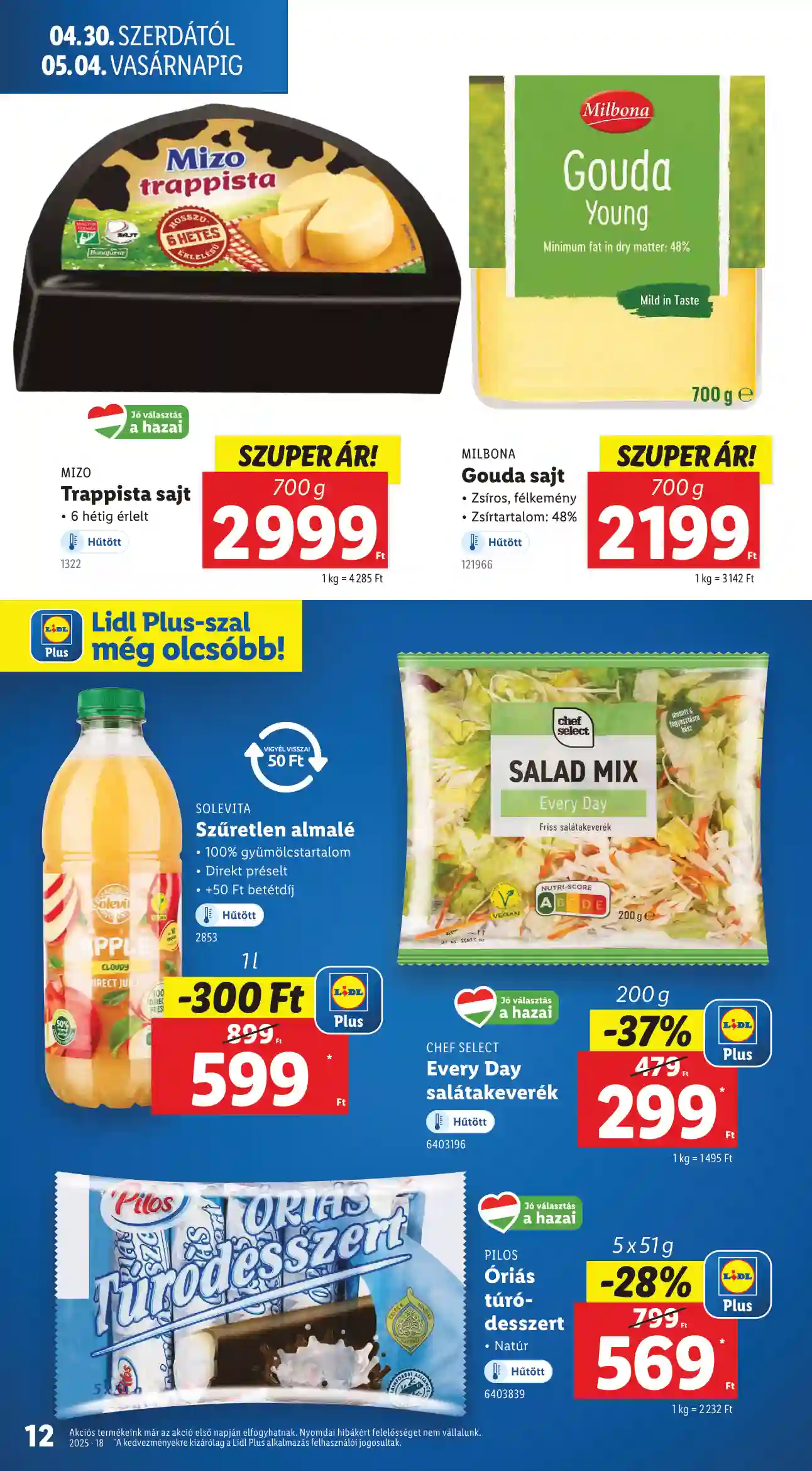 LIDL AKCIÓS ÚJSÁG 18. HÉT (ÉRVÉNYES 04.30-TÓL) (4 oldal)