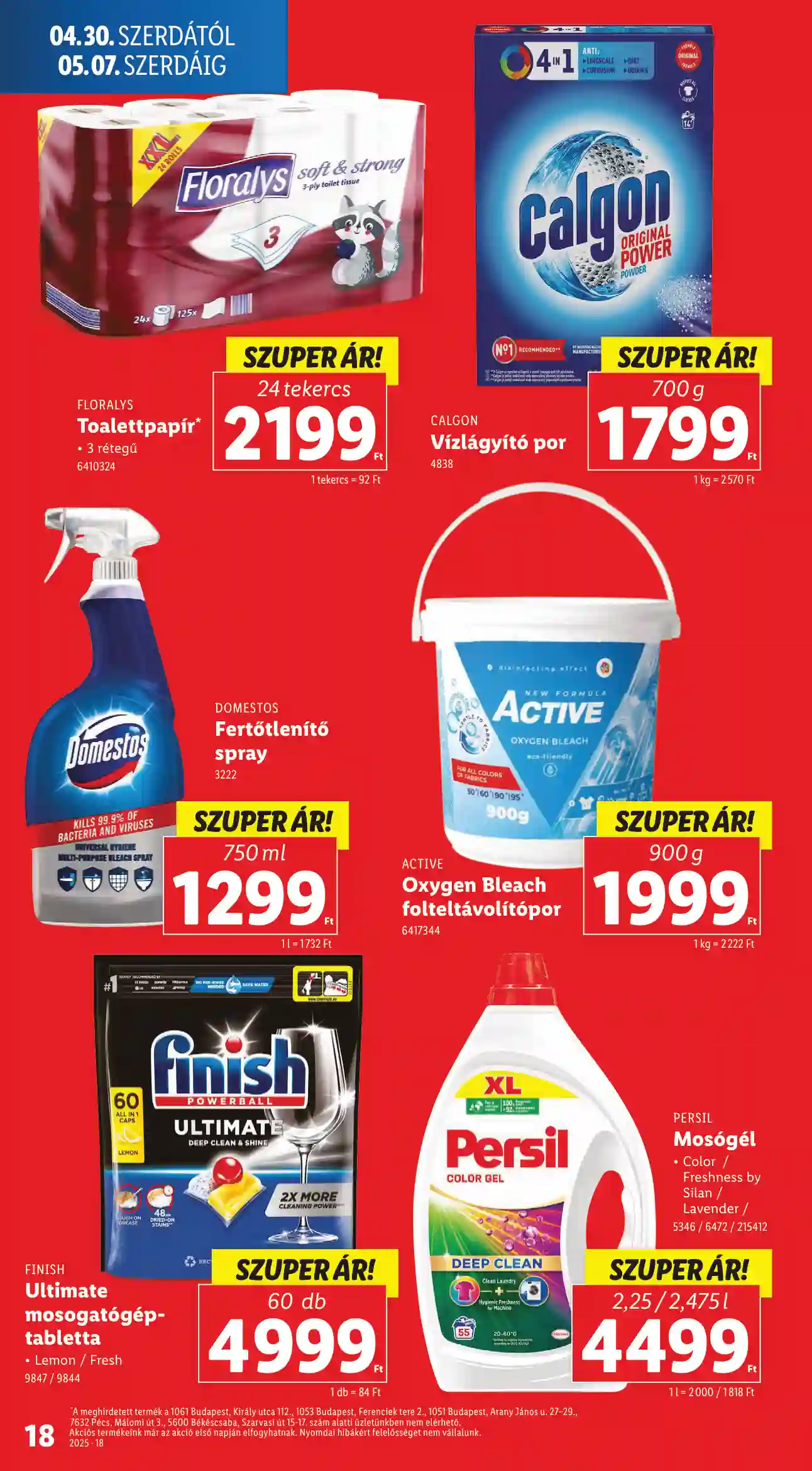 LIDL AKCIÓS ÚJSÁG 18. HÉT (ÉRVÉNYES 04.30-TÓL) (10 oldal)