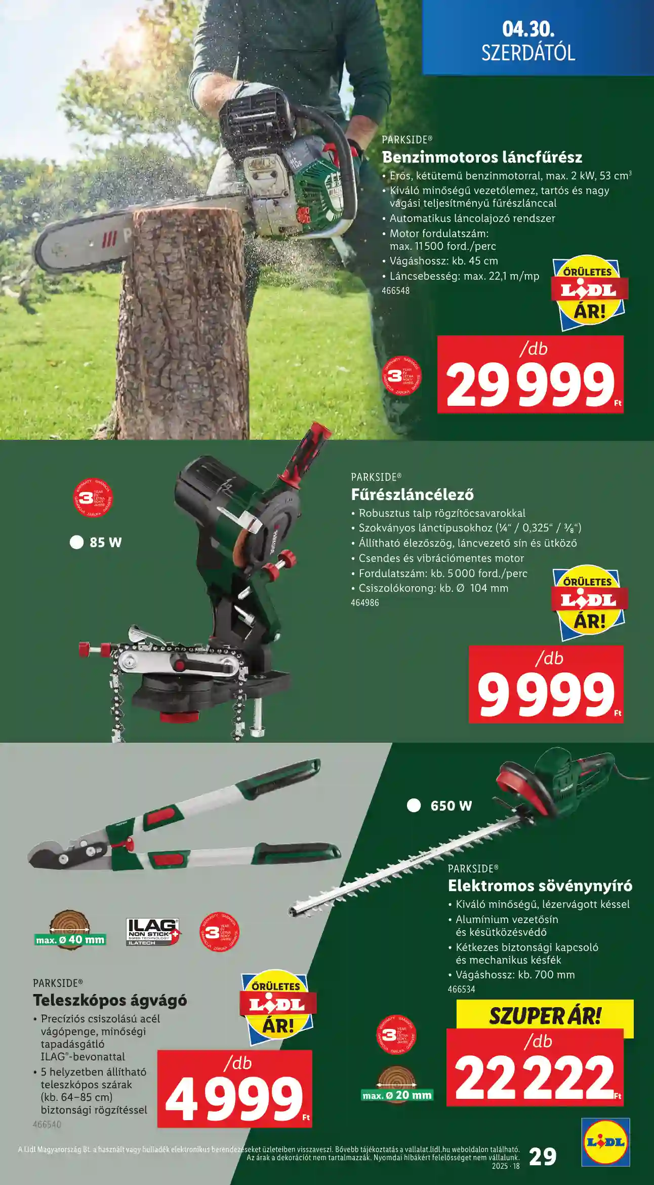 LIDL AKCIÓS ÚJSÁG 18. HÉT (ÉRVÉNYES 04.30-TÓL) (22 oldal)