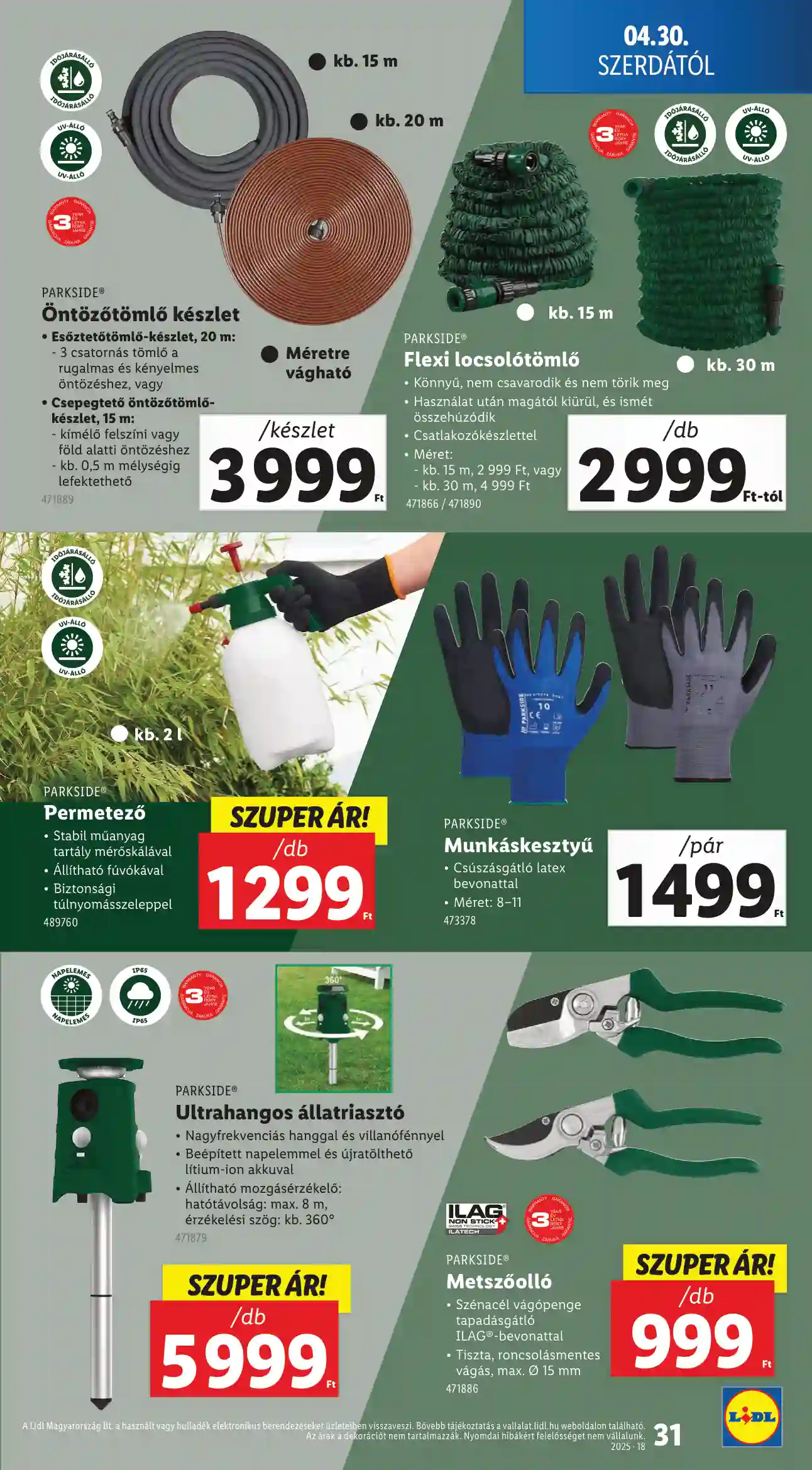 LIDL AKCIÓS ÚJSÁG 18. HÉT (ÉRVÉNYES 04.30-TÓL) (25 oldal)