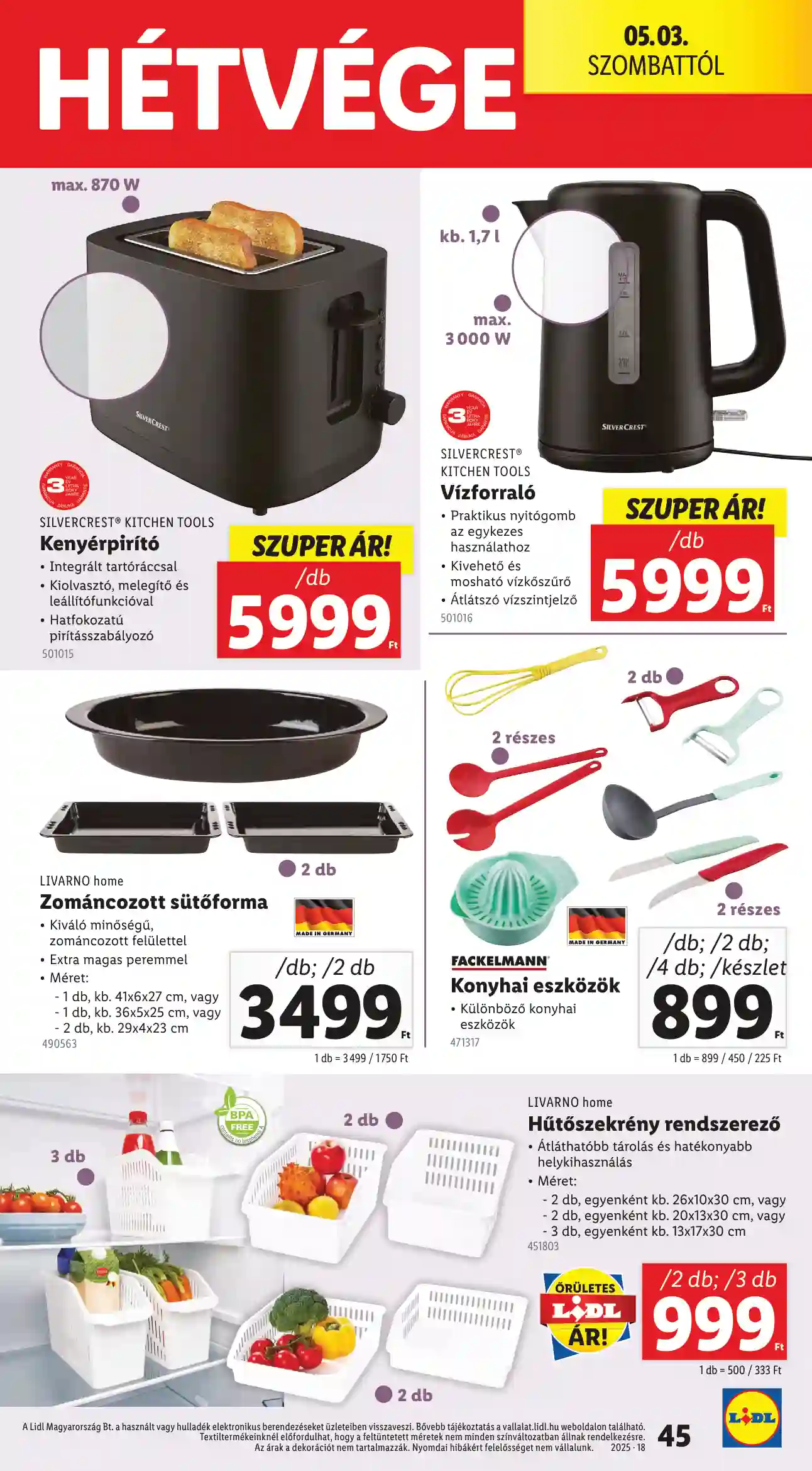 LIDL AKCIÓS ÚJSÁG 18. HÉT (ÉRVÉNYES 04.30-TÓL) (40 oldal)