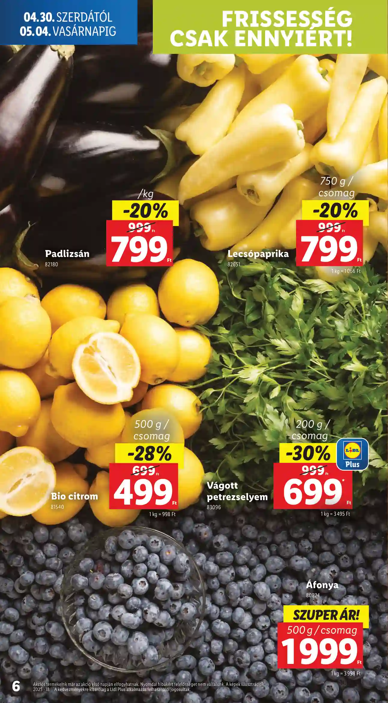 LIDL AKCIÓS ÚJSÁG 18. HÉT (ÉRVÉNYES 04.30-TÓL) (46 oldal)