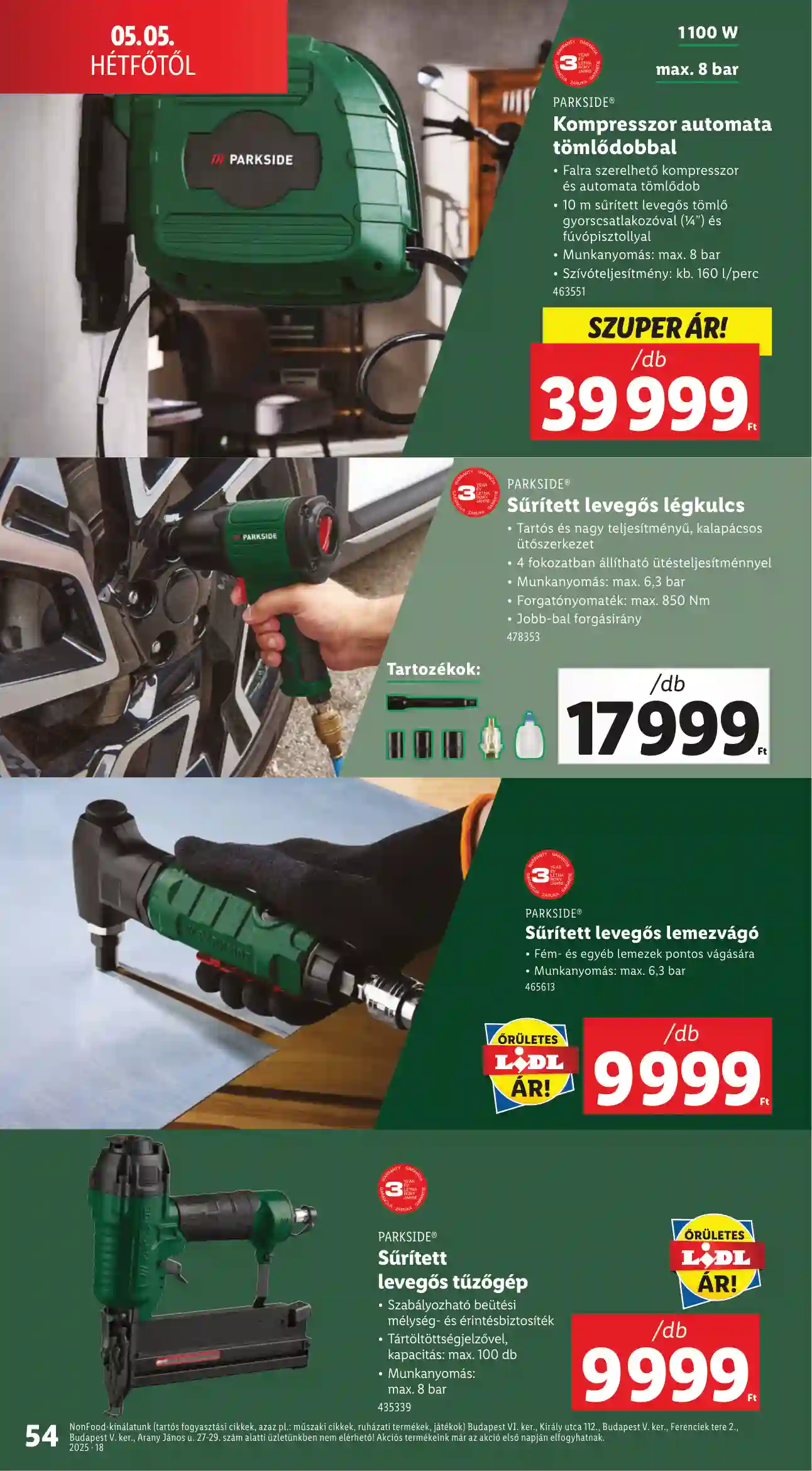 LIDL AKCIÓS ÚJSÁG 18. HÉT (ÉRVÉNYES 04.30-TÓL) (50 oldal)