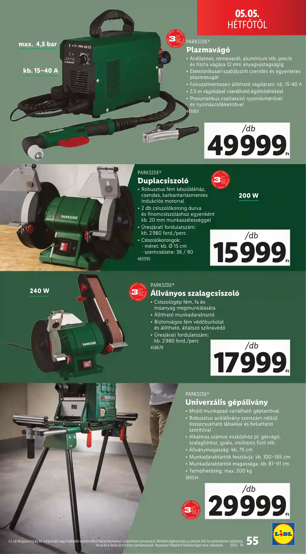 LIDL AKCIÓS ÚJSÁG 18. HÉT (ÉRVÉNYES 04.30-TÓL) (51 oldal)