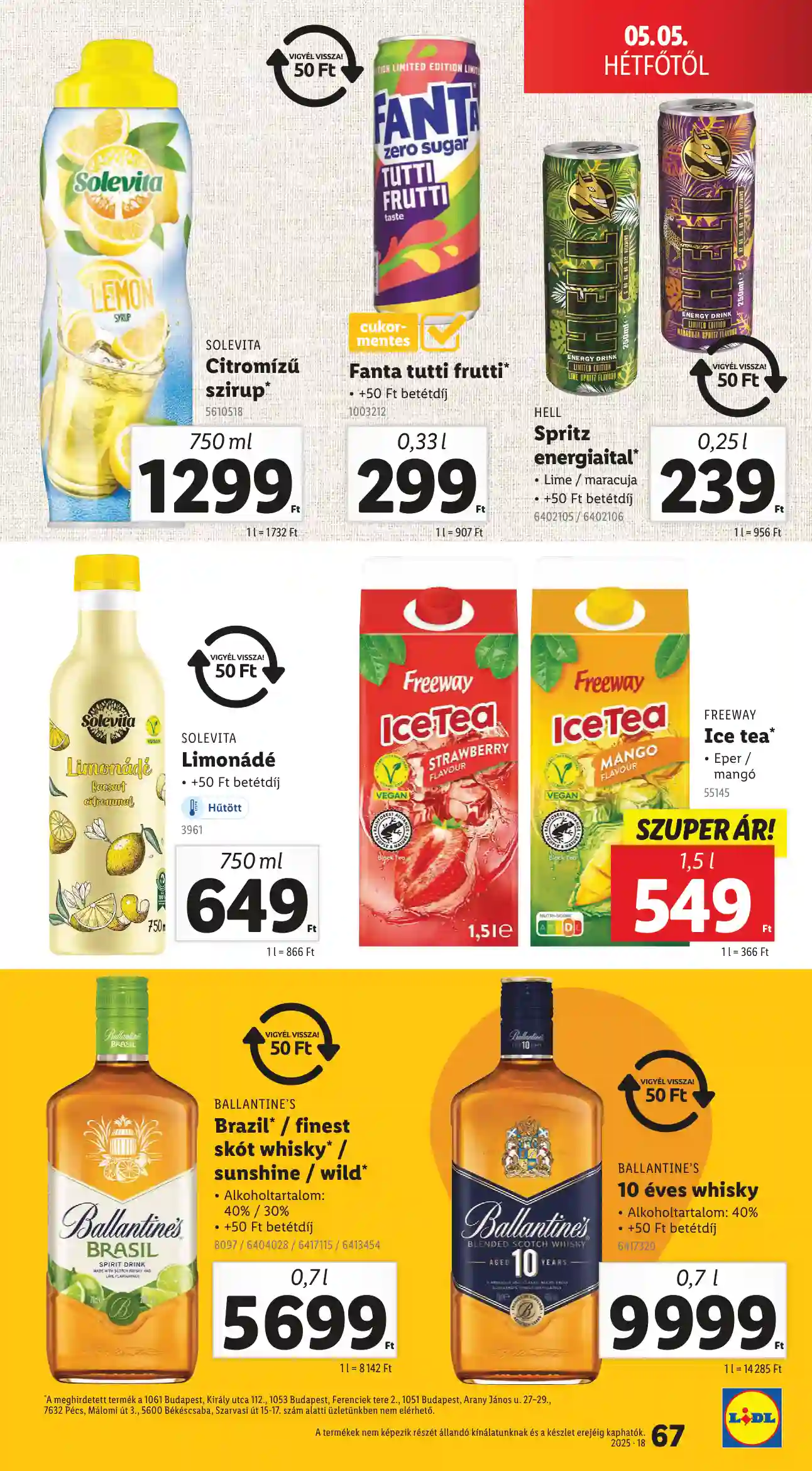 LIDL AKCIÓS ÚJSÁG 18. HÉT (ÉRVÉNYES 04.30-TÓL) (64 oldal)