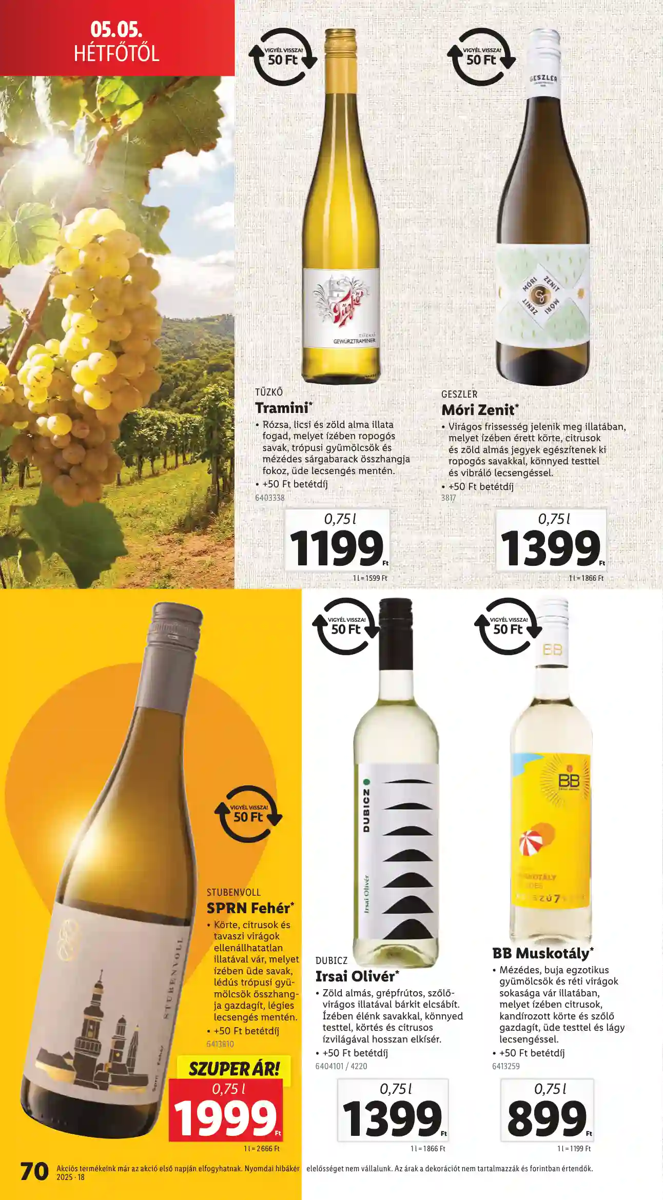 LIDL AKCIÓS ÚJSÁG 18. HÉT (ÉRVÉNYES 04.30-TÓL) (67 oldal)