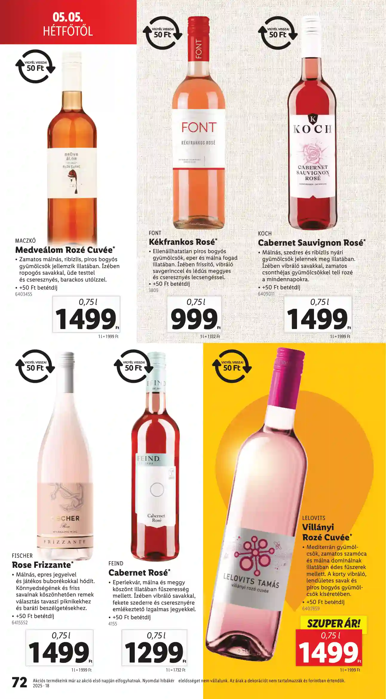 LIDL AKCIÓS ÚJSÁG 18. HÉT (ÉRVÉNYES 04.30-TÓL) (70 oldal)