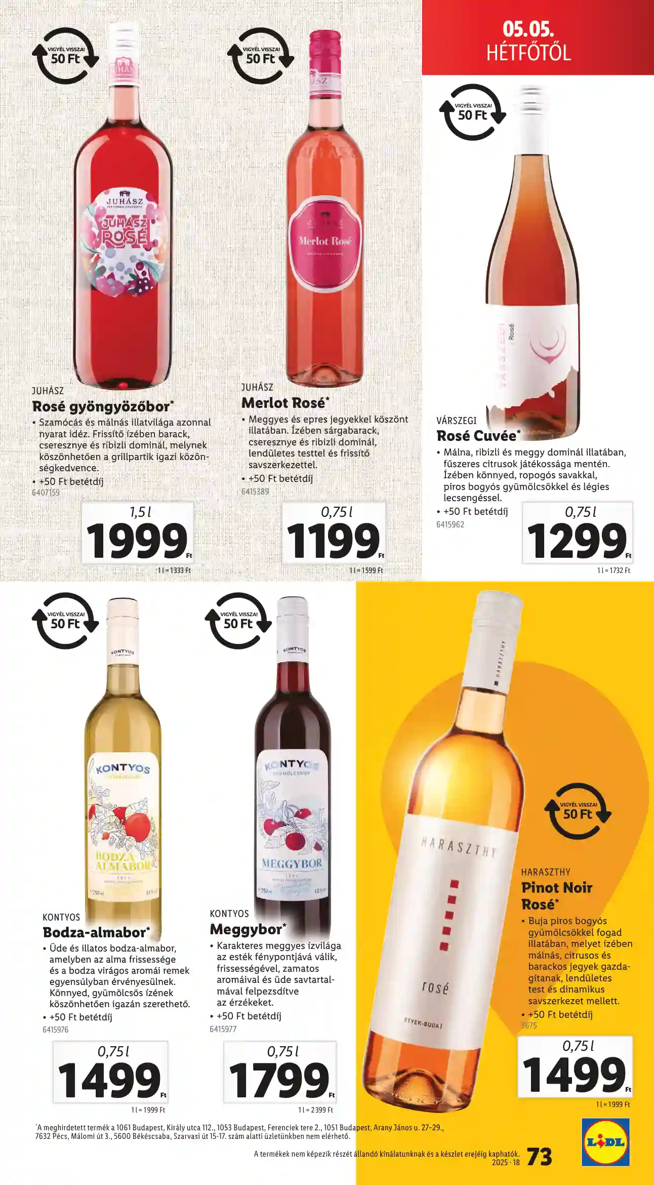LIDL AKCIÓS ÚJSÁG 18. HÉT (ÉRVÉNYES 04.30-TÓL) (71 oldal)