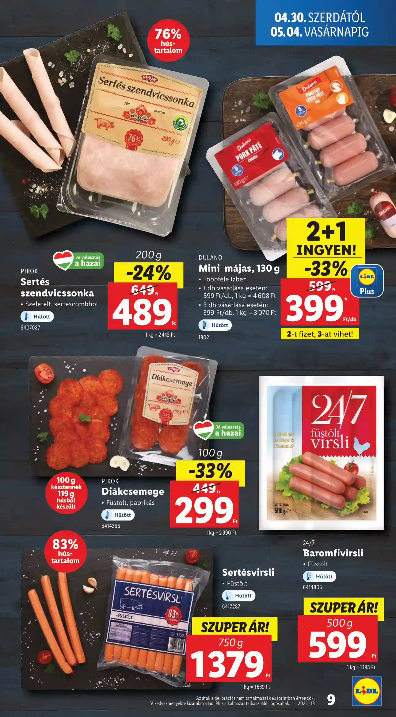 Lidl akciós újság 18. hét (Érvényes 04.30-tól) (73 oldal)