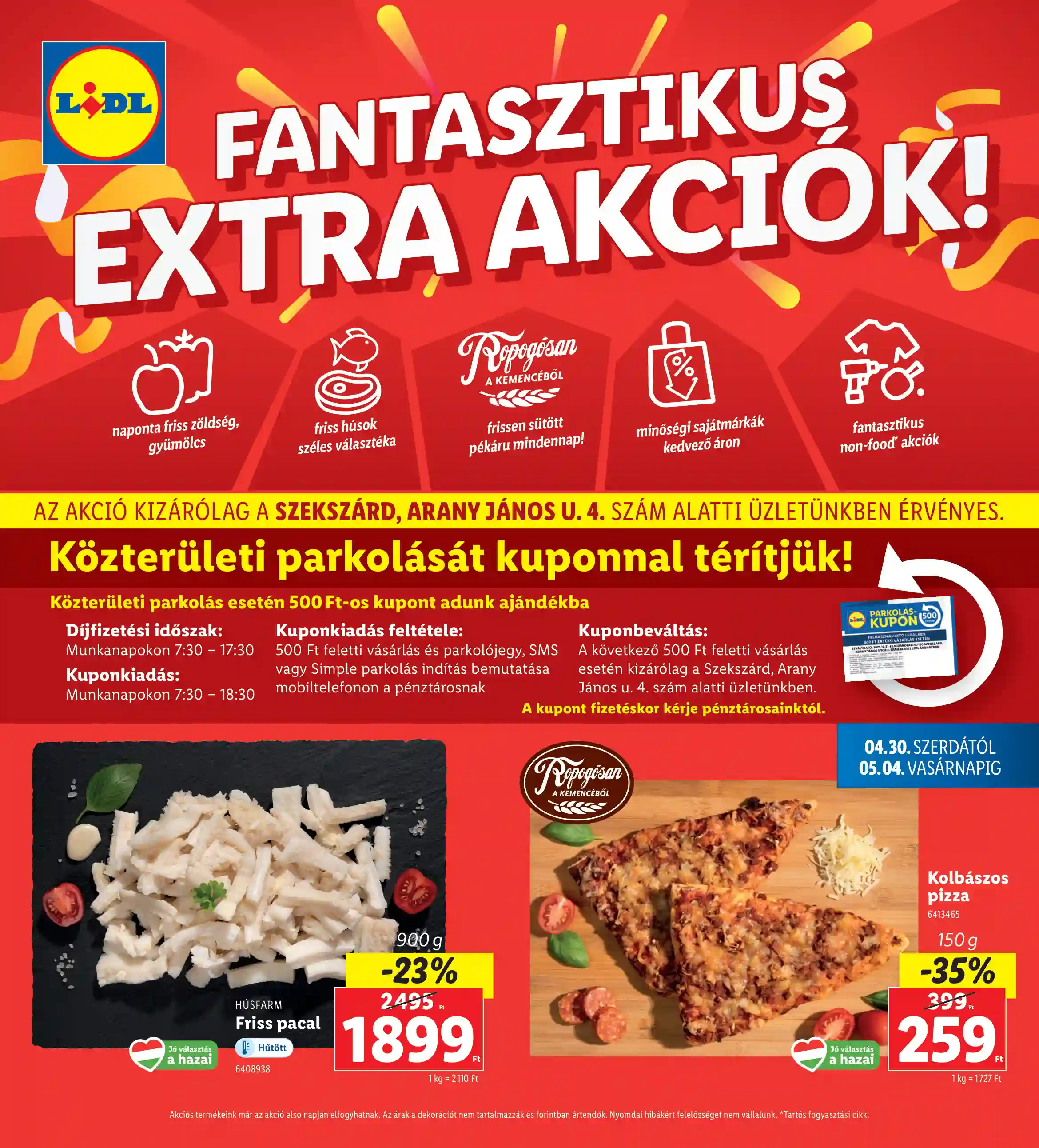 LIDL Regionális akciók – Szekszárd 18.hét