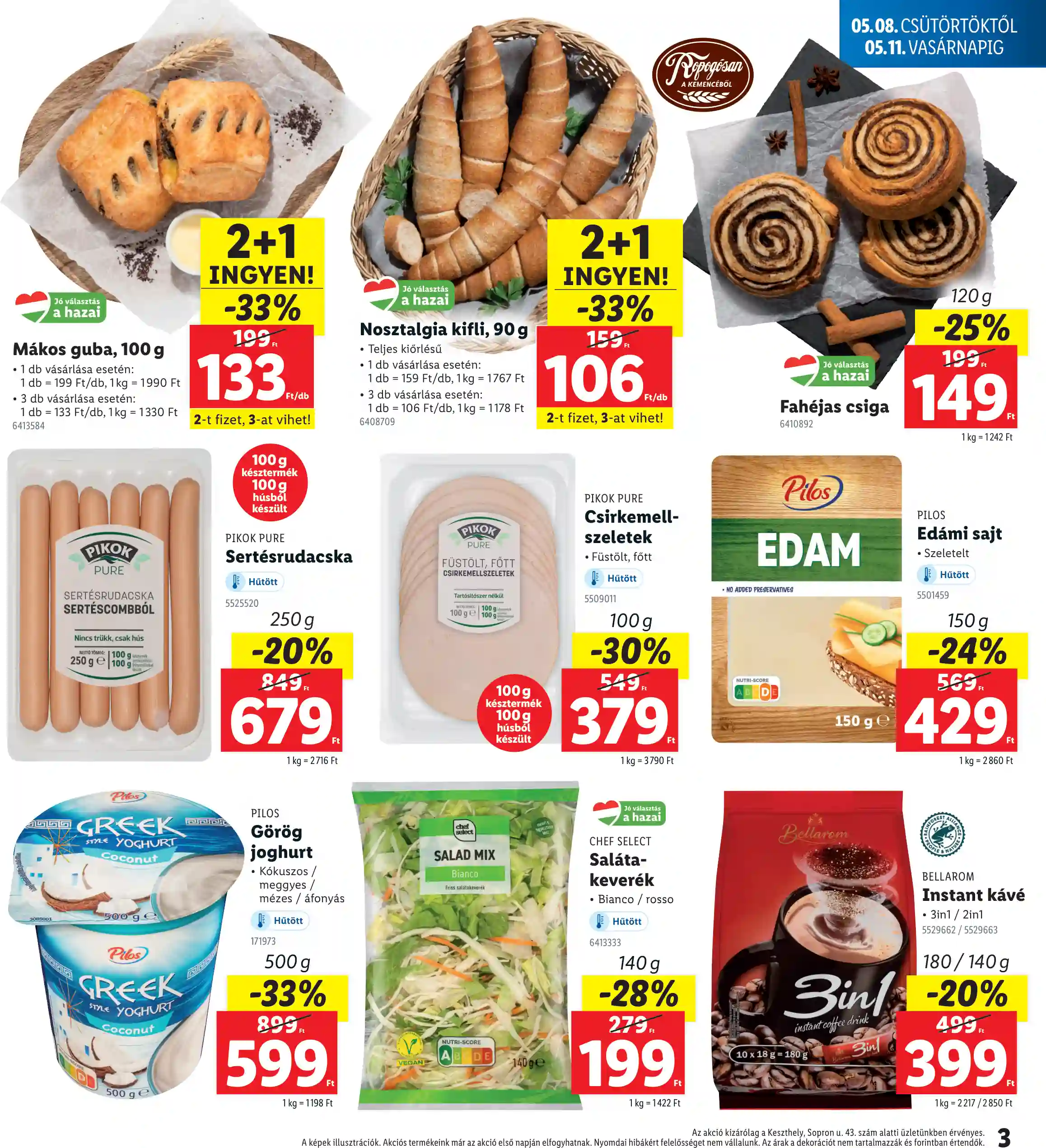 Lidl akciós újság 19. hét (Regionális akciók) (3 oldal)