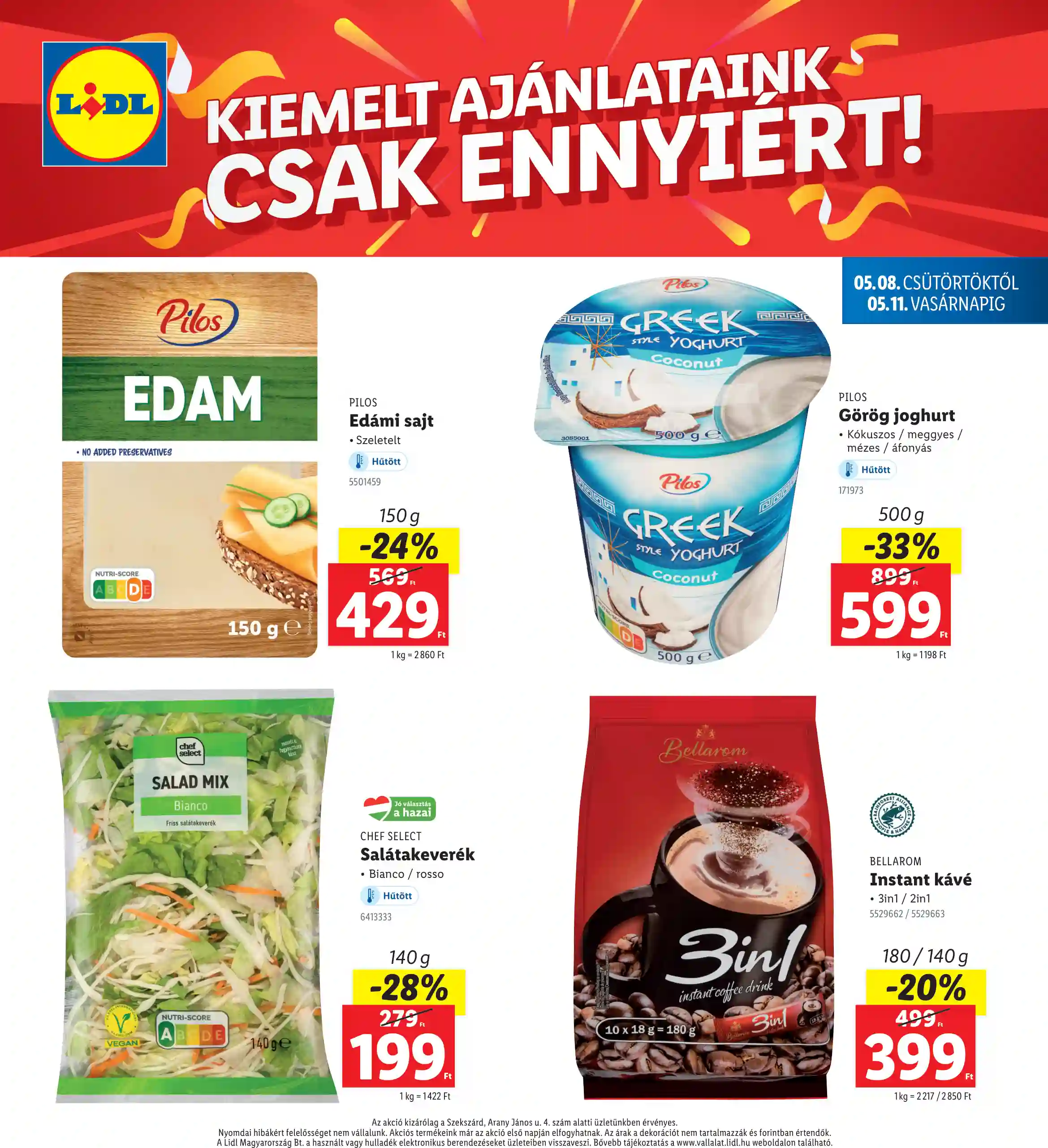 Lidl akciós újság 19. hét (Regionális akciók – Szekszárd) (4 oldal)