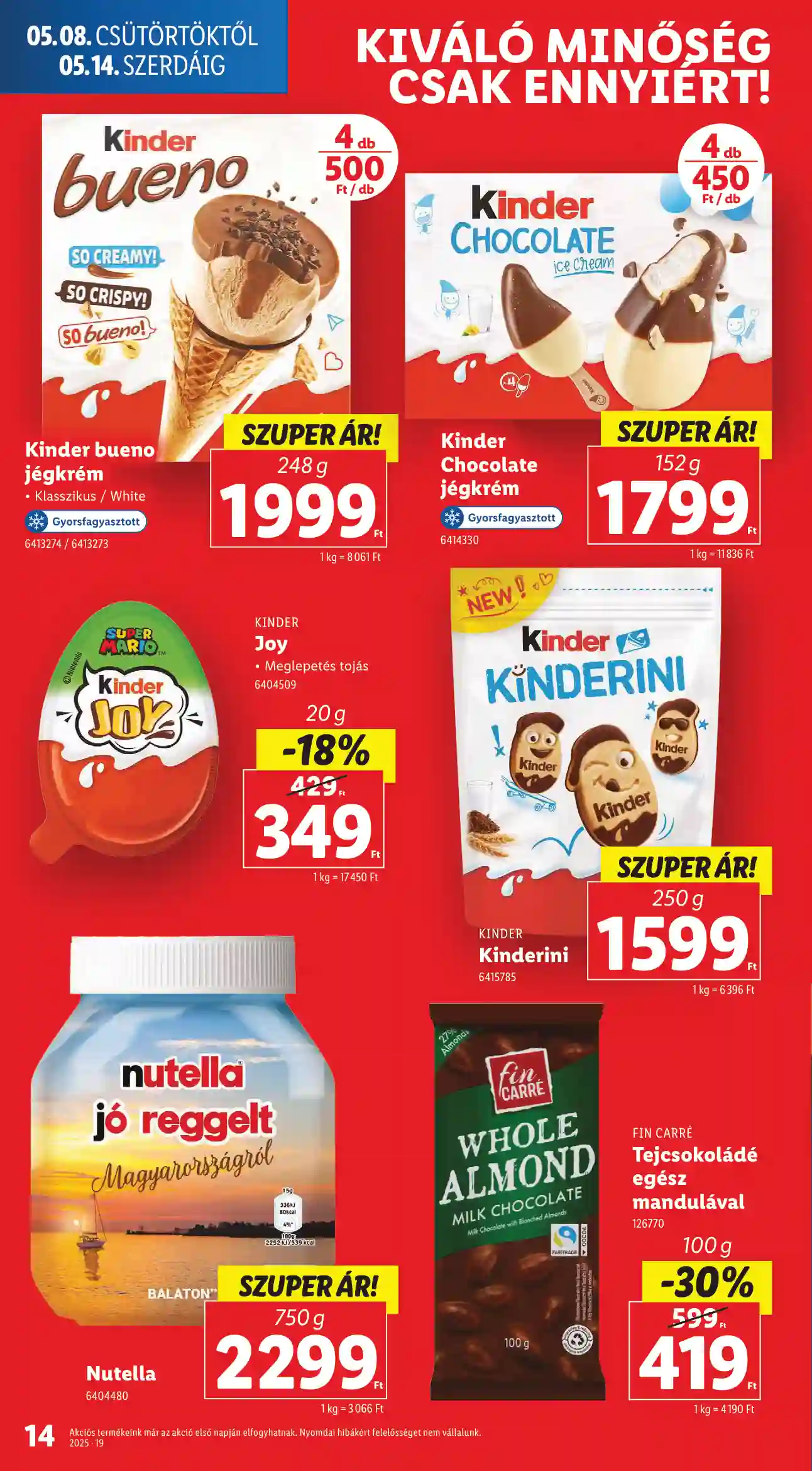 Lidl akciós újság 19. hét (Érvényes 05.08-tól) (4 oldal)