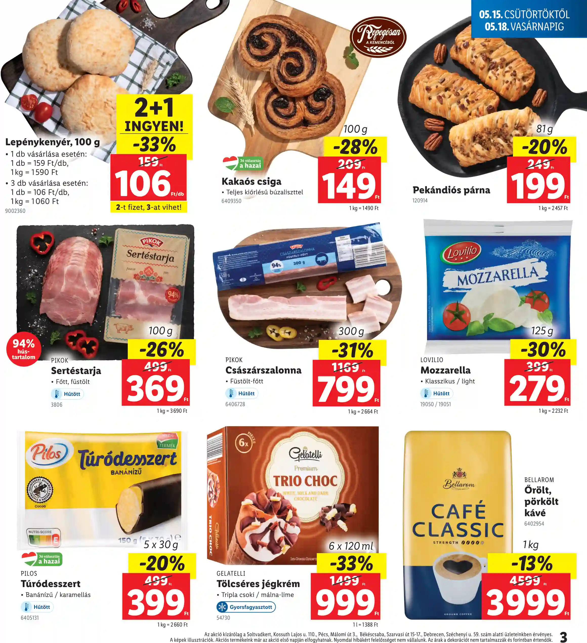 Lidl akciós újság 20. hét (Regionális akciók) (3 oldal)