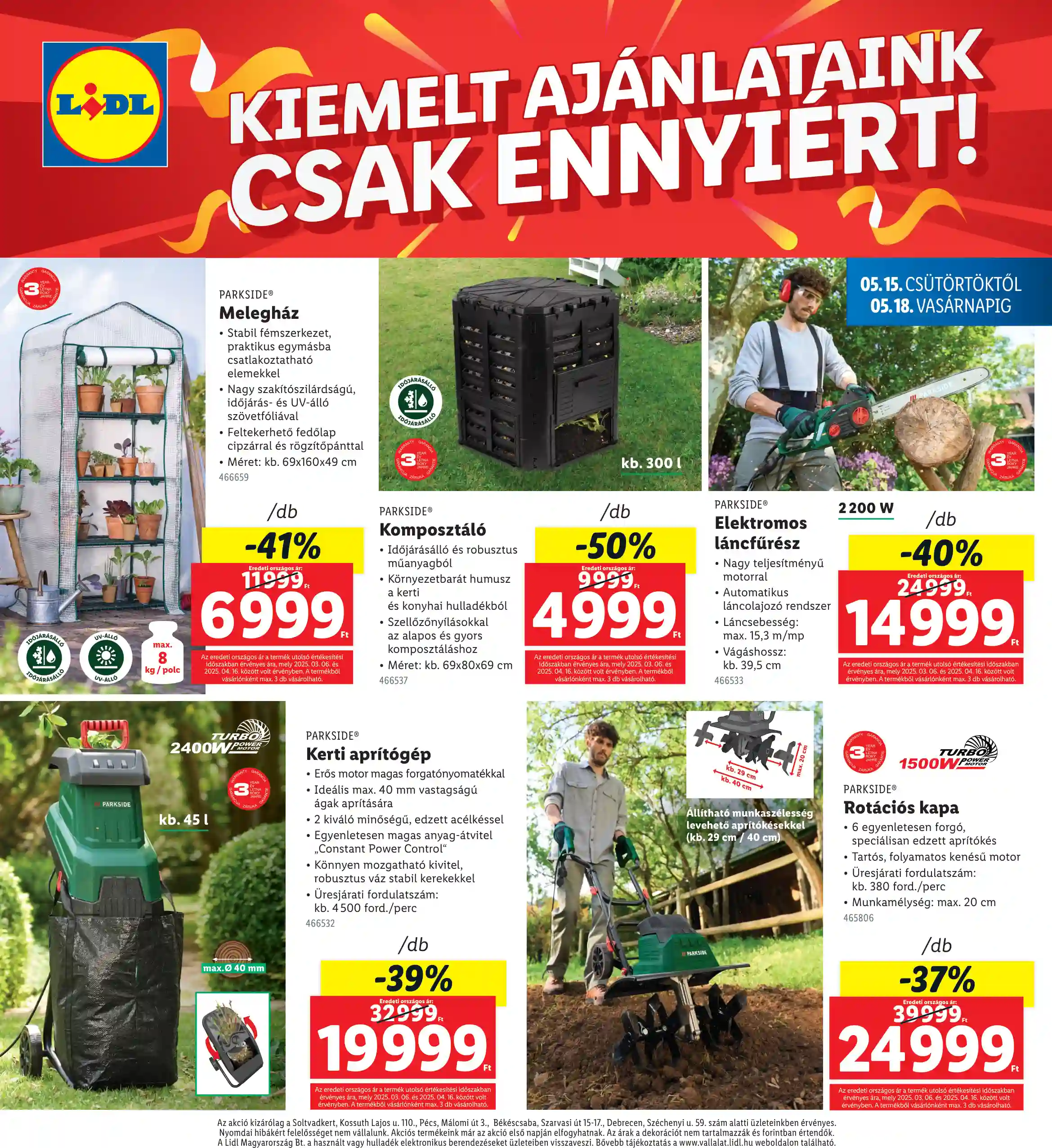 Lidl akciós újság 20. hét (Regionális akciók) (4 oldal)