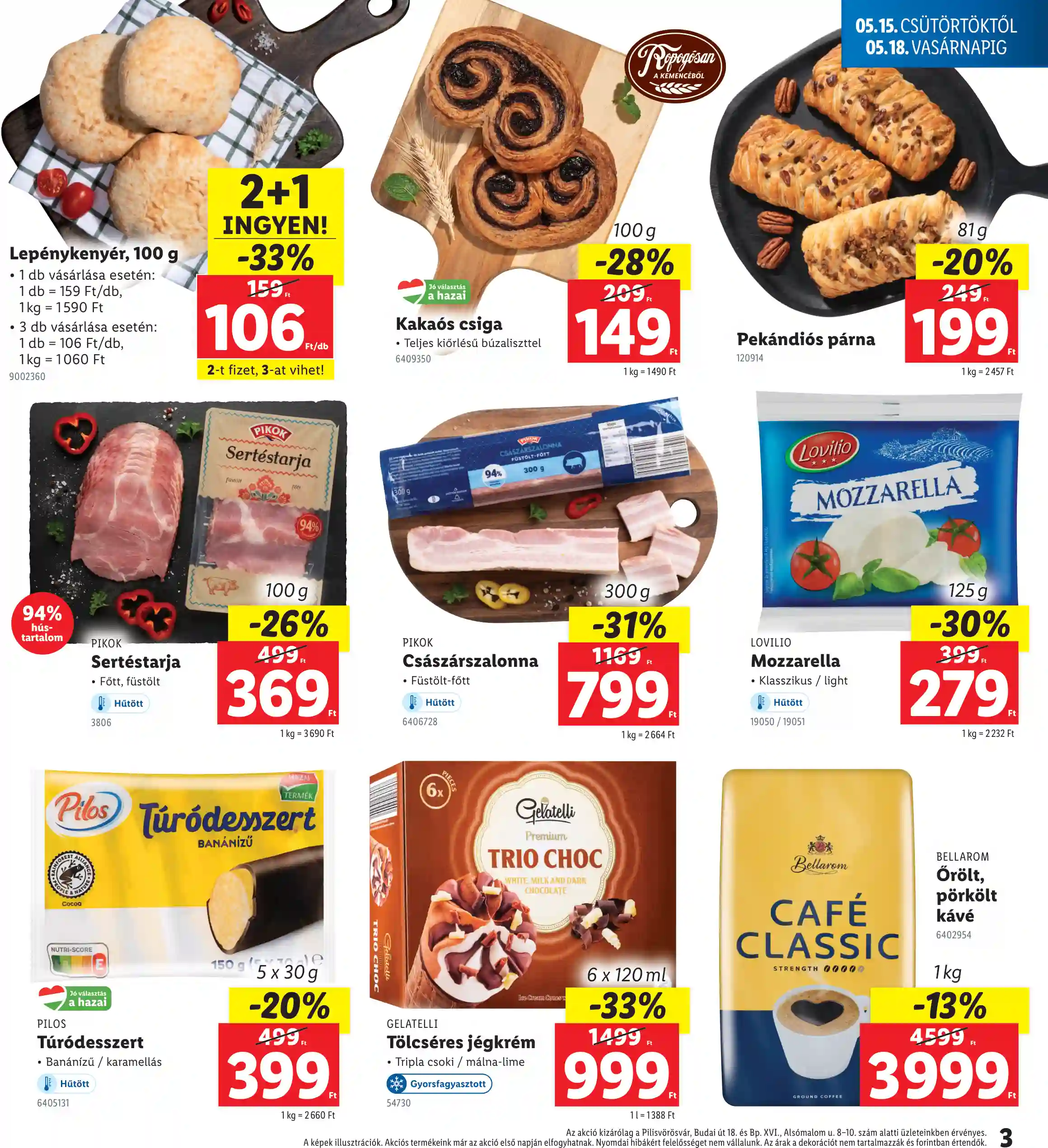 Lidl akciós újság 20. hét (Regionális akciók) (3 oldal)