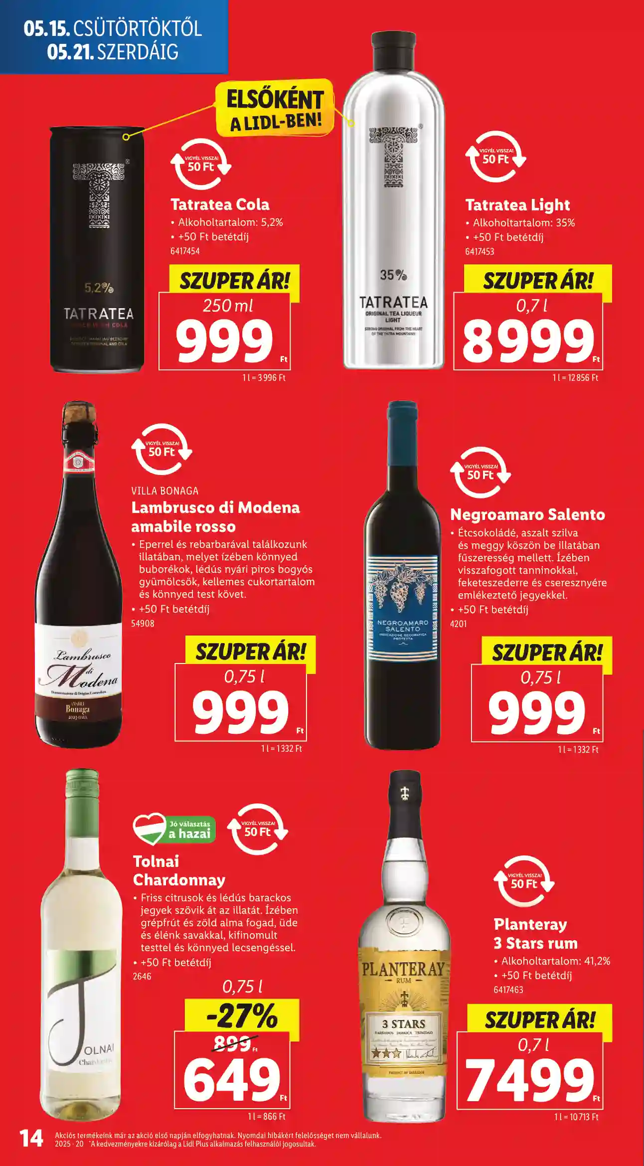 Lidl akciós újság 20. hét (Érvényes 05.15-től) (6 oldal)